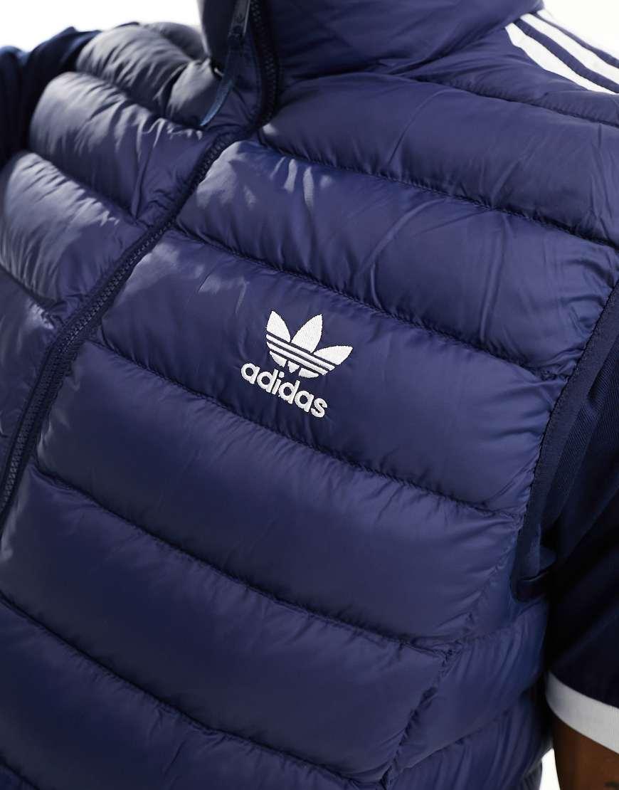 adidas Originals Stripe Padded Gilet in Blue for Men Lyst UK