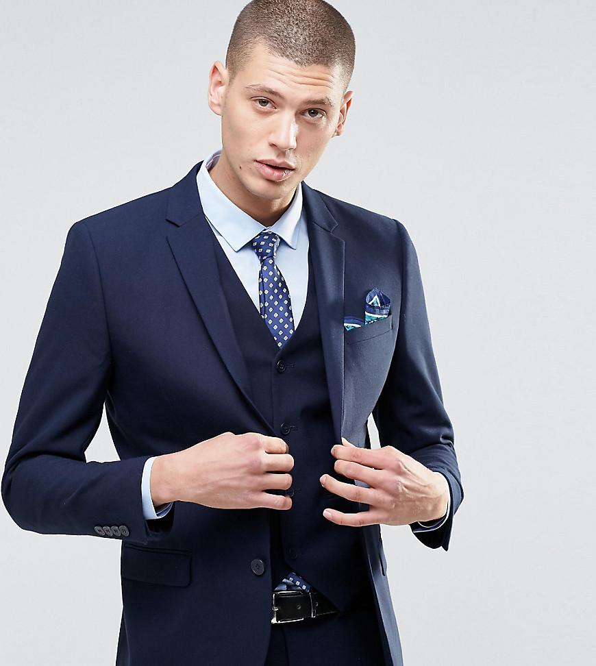 Lyst - Only & sons Skinny Suit Jacket With Stretch in Blue for Men