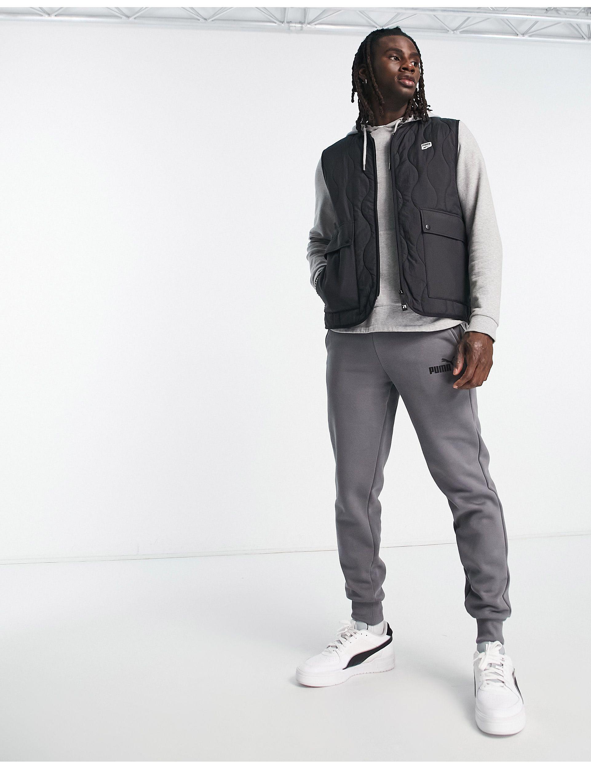 PUMA Downtown Collarless Vest in Gray for Men | Lyst