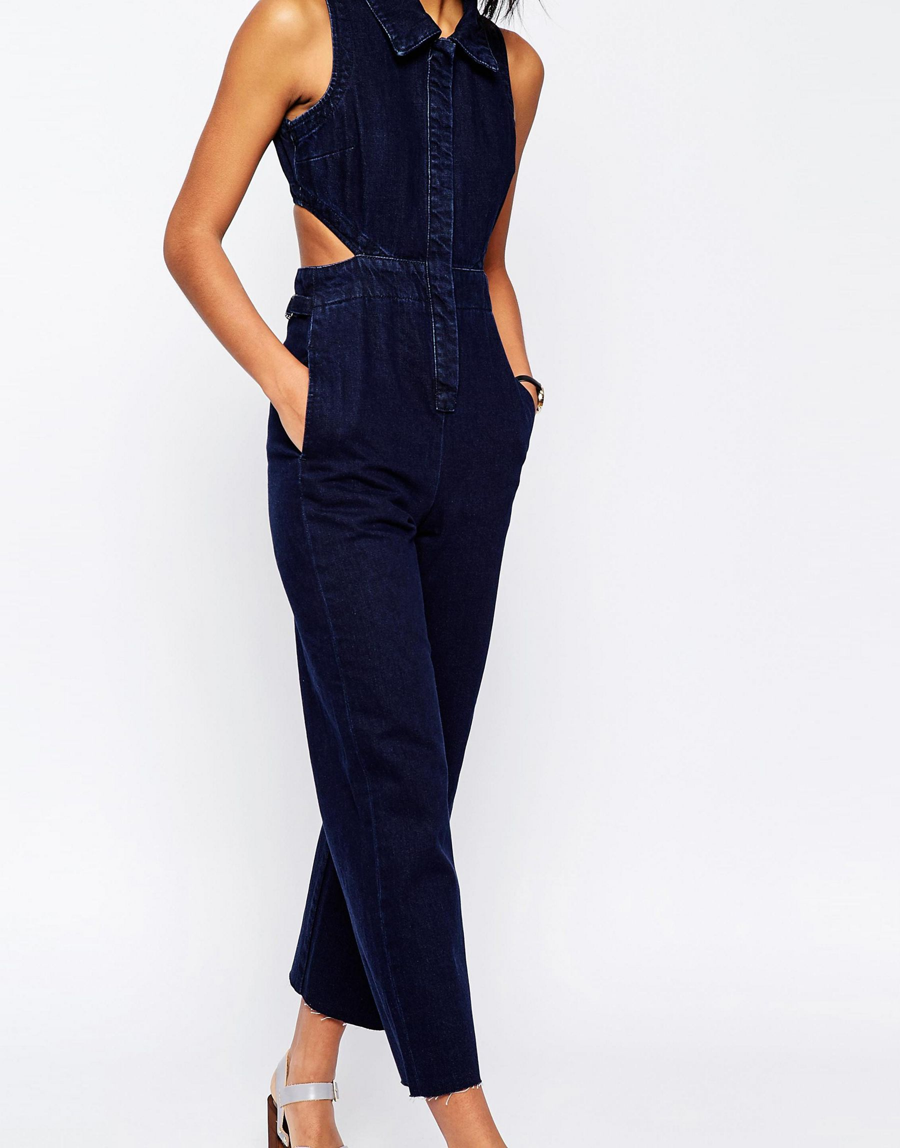 asos jean jumpsuit