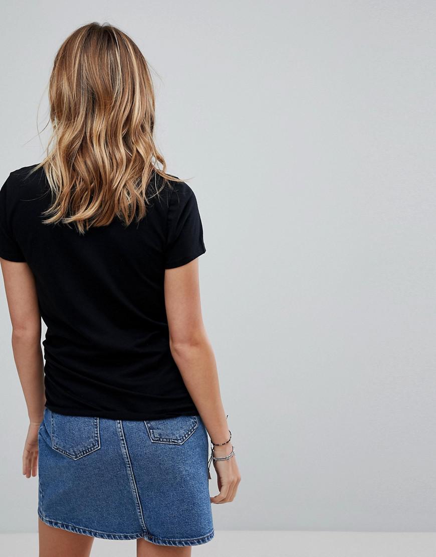 Hollister Logo T-shirt in Black - Lyst