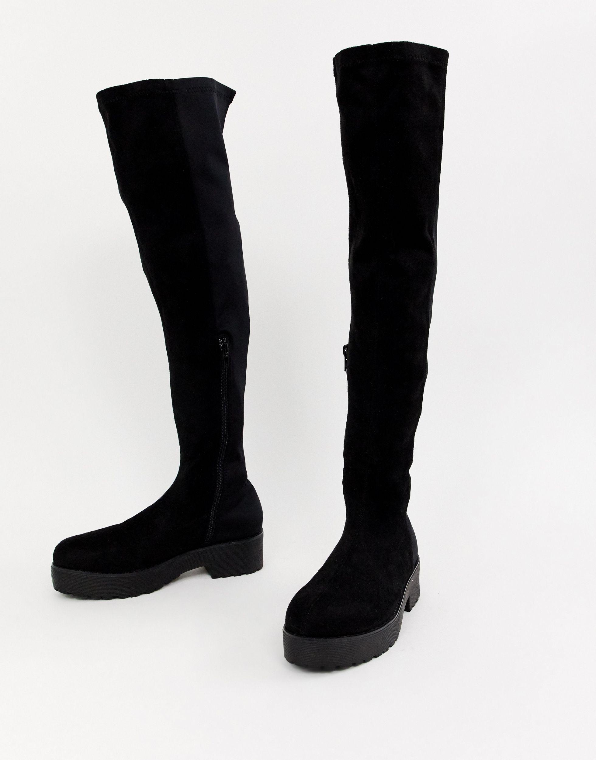 lost ink over the knee boots