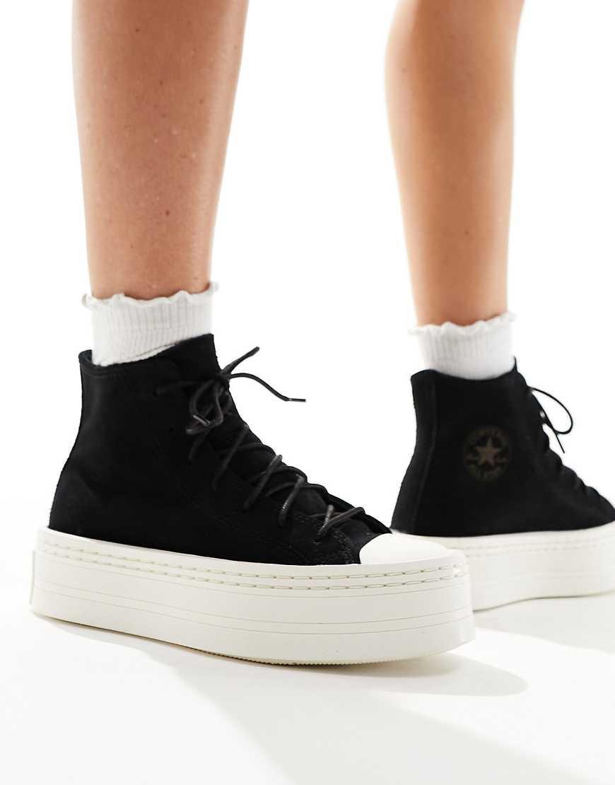 Converse nere con pulverized plateau