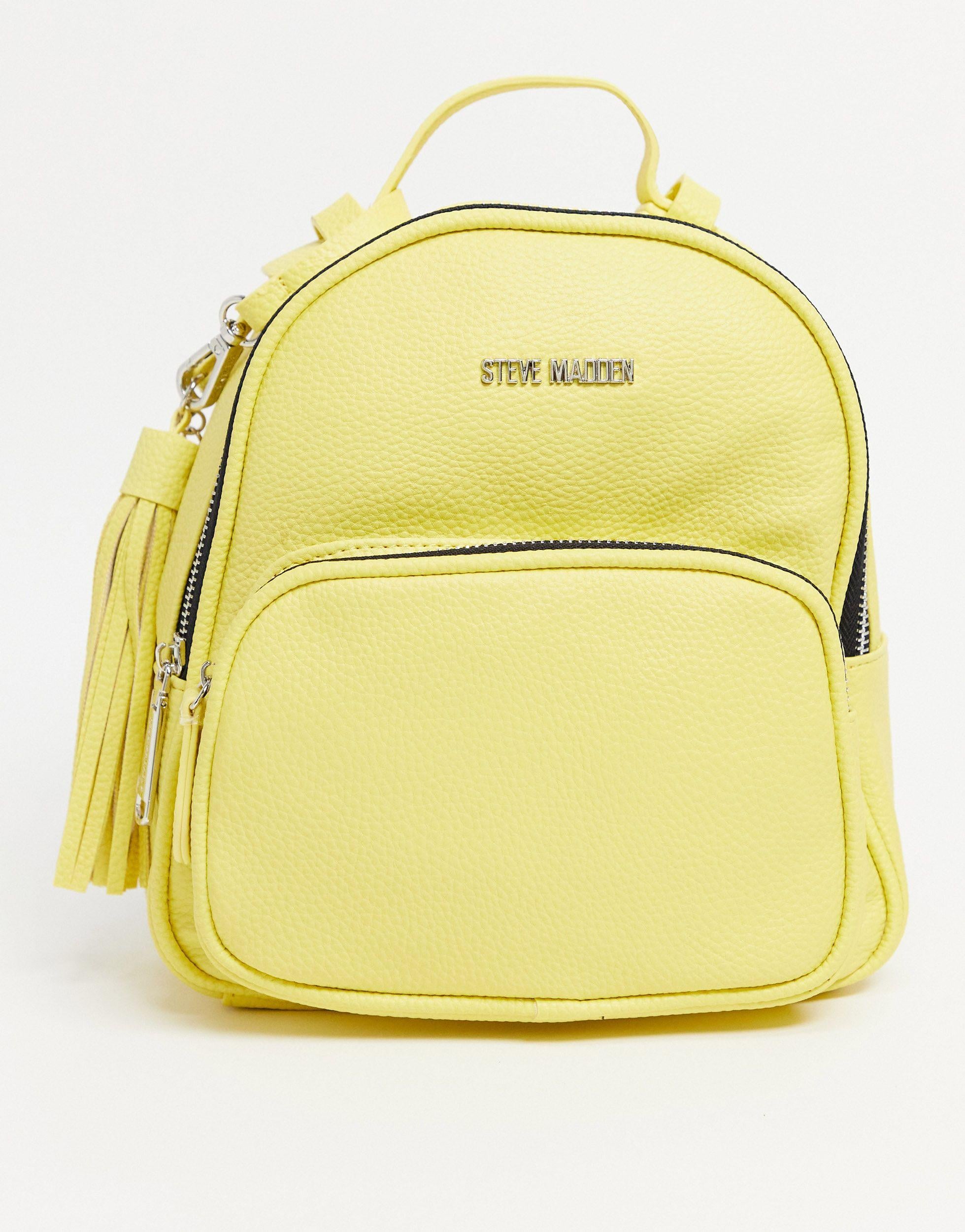 Zaino pastello con logo di Steve Madden in Giallo | Lyst