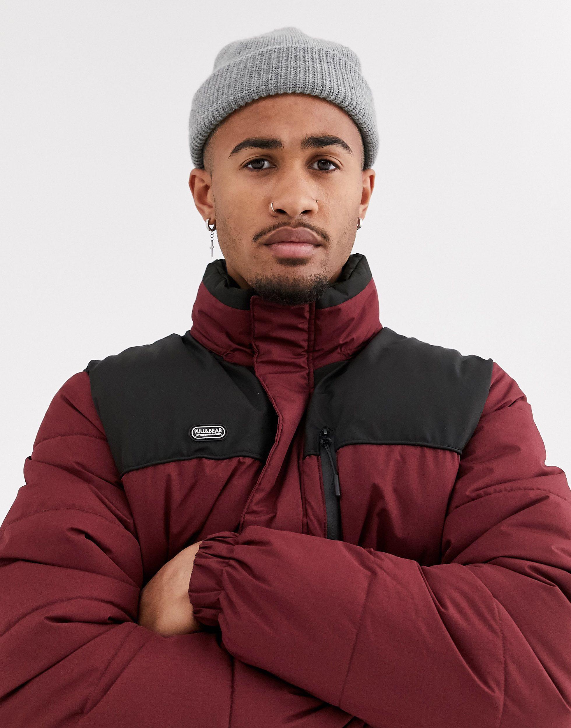 pull and bear puffer coat
