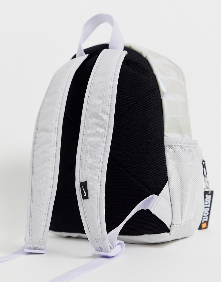 Nike Gray And Iridescent Just Do It Mini Backpack | Lyst