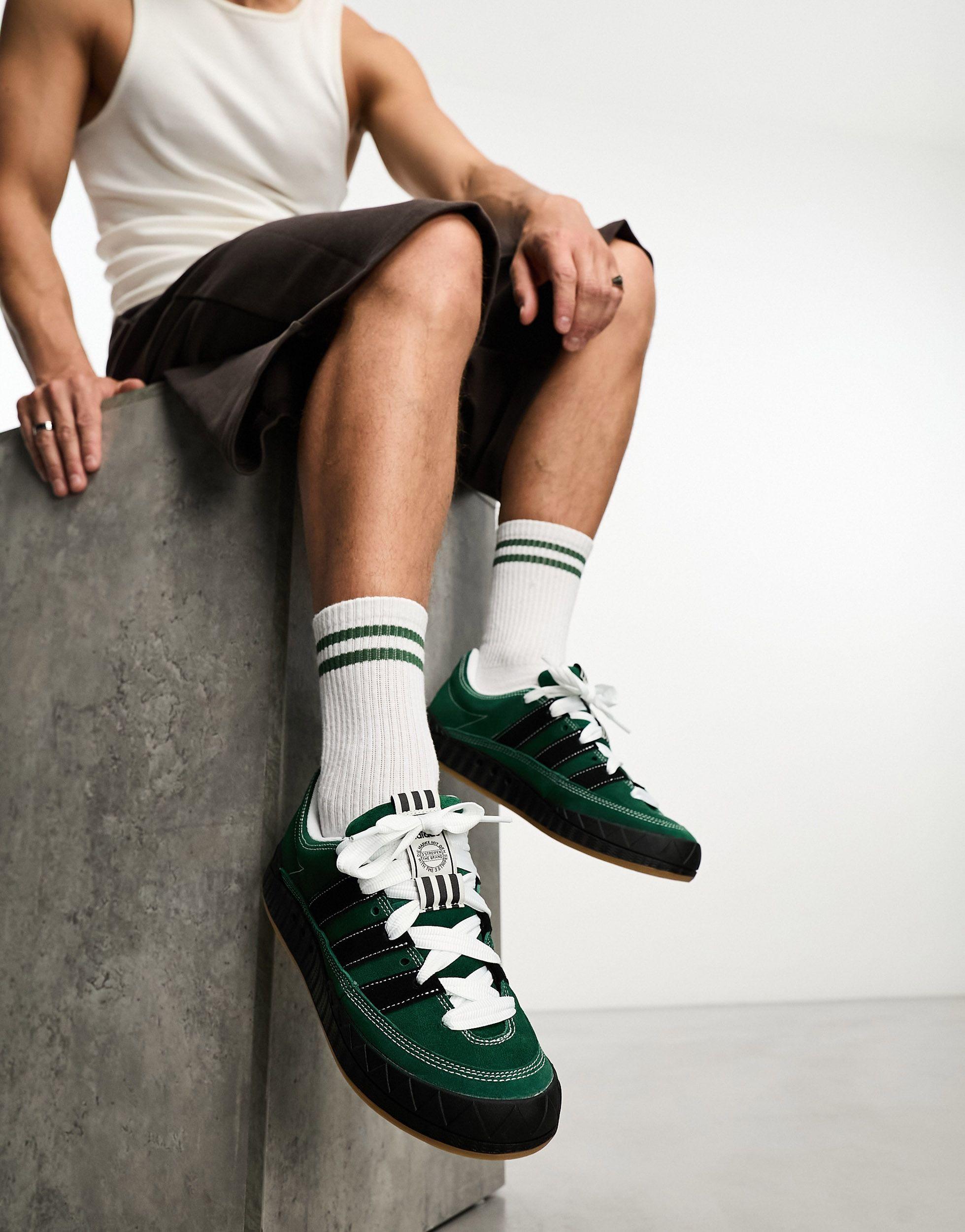 adidas Originals Ynuk Adimatic Sneakers in Green for Men | Lyst Canada