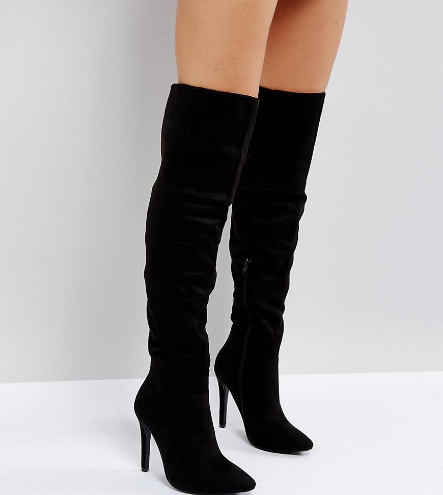wide fit thigh high boots