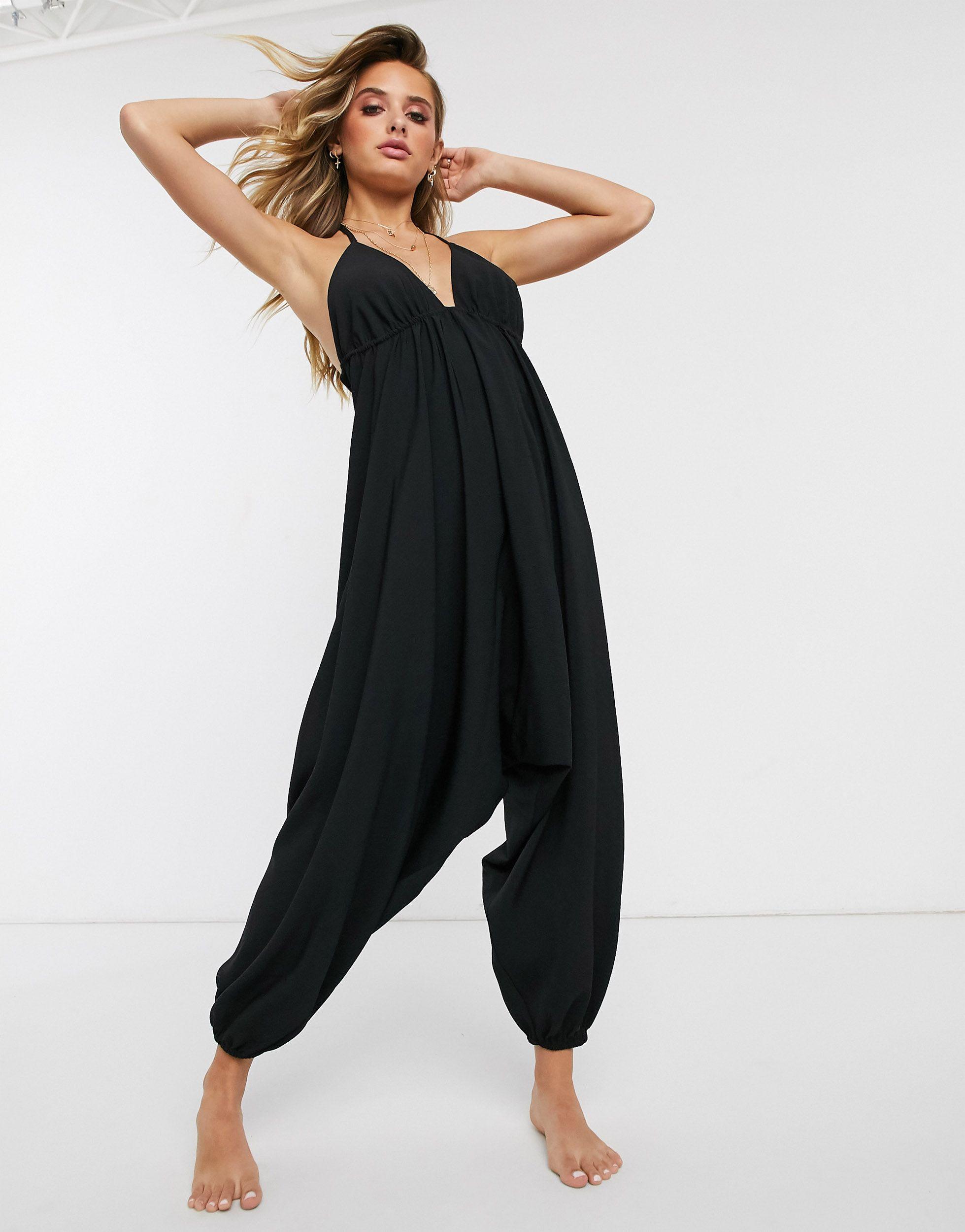halter harem jumpsuit