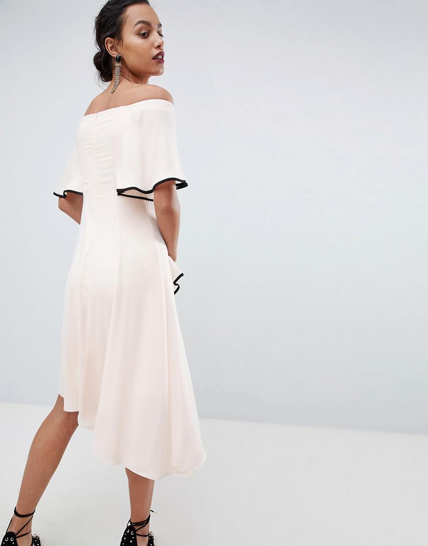 coast black bardot dress