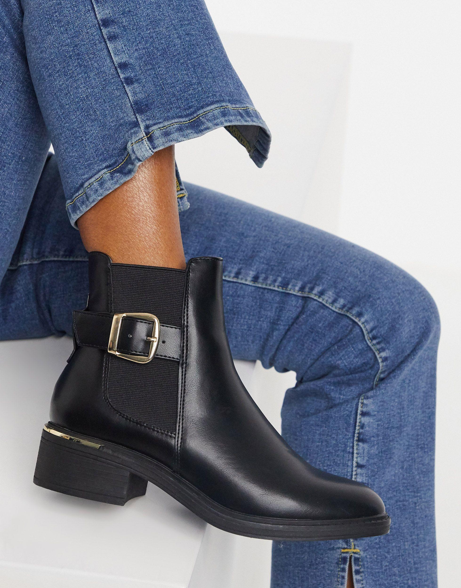 Schuh Caitlin Ankle Boot With Buckle in 