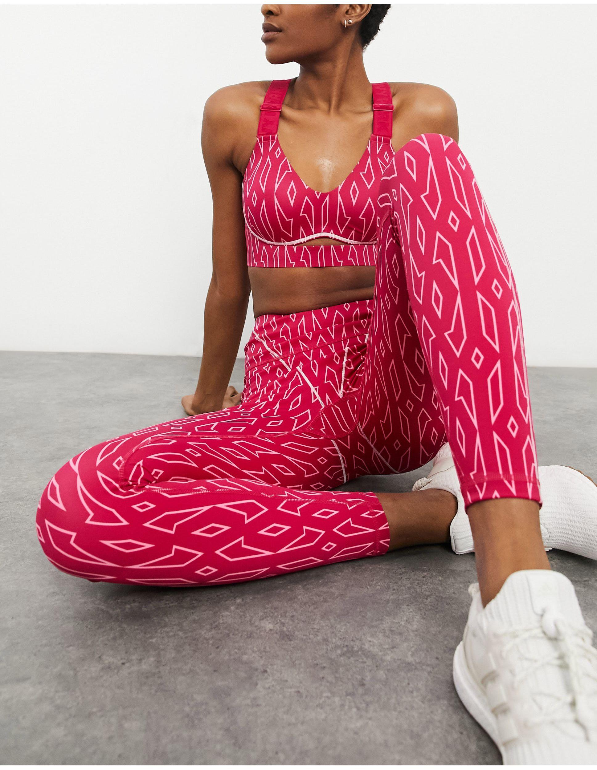 Ivy Park Adidas X Monogram leggings in Pink | Lyst