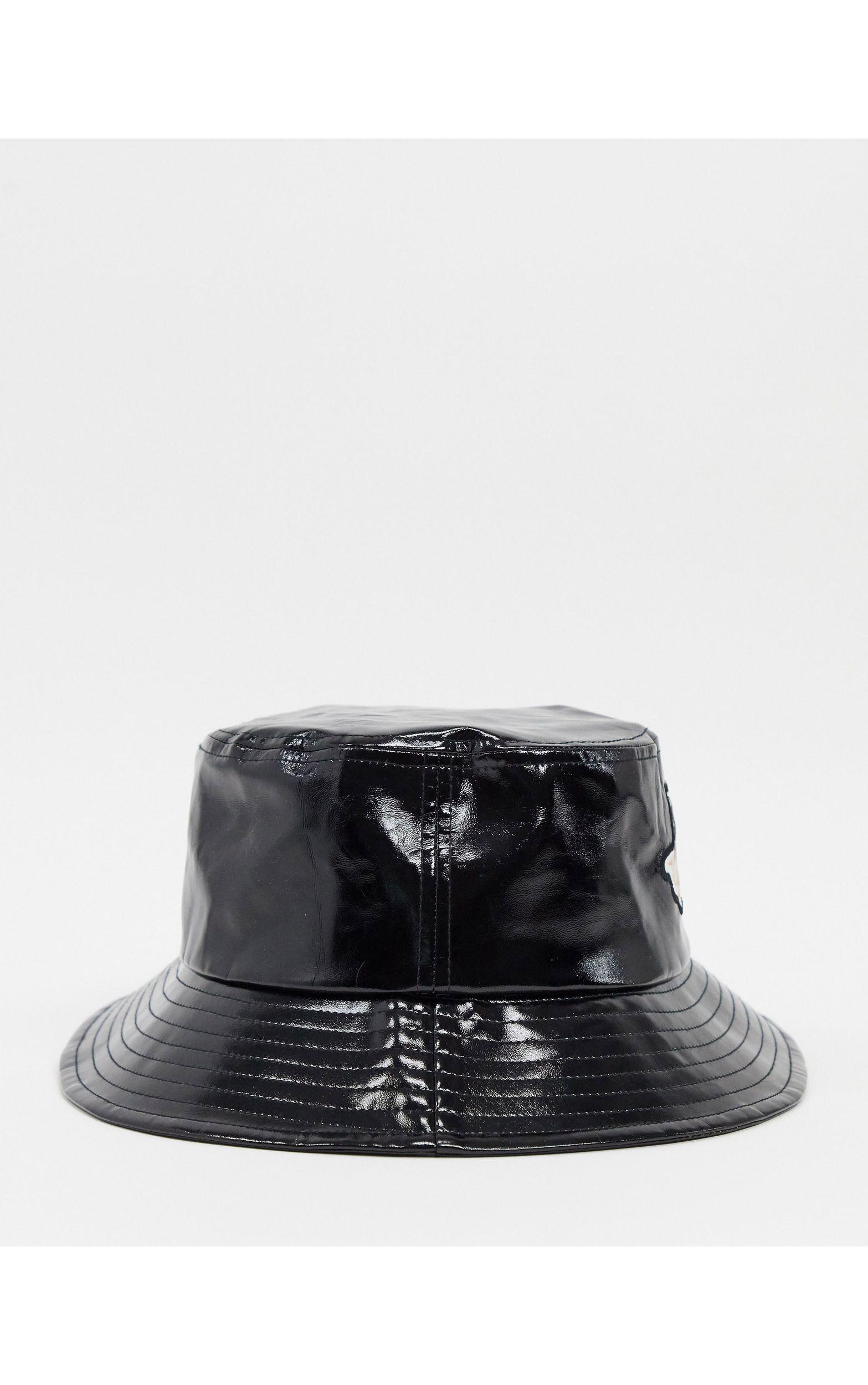 Fiorucci Vinyl Bucket Hat With Angel 