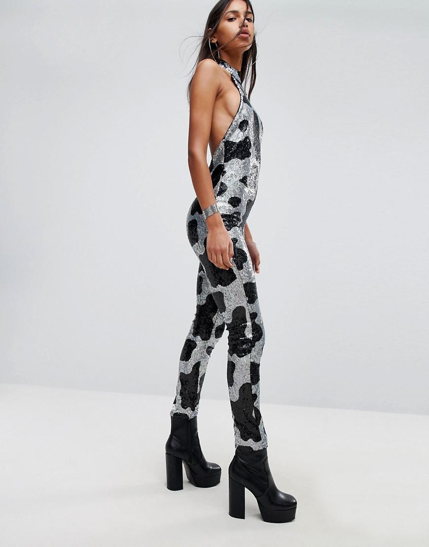 cow print jumpsuit