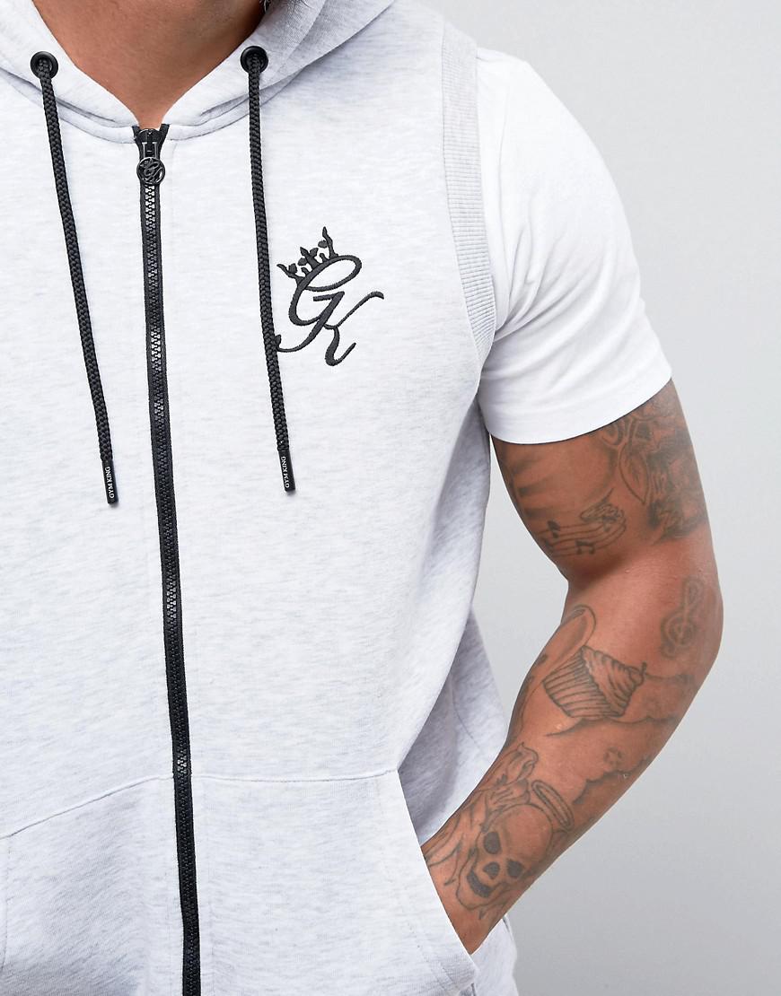 Sleeveless hoodie gym king best sale