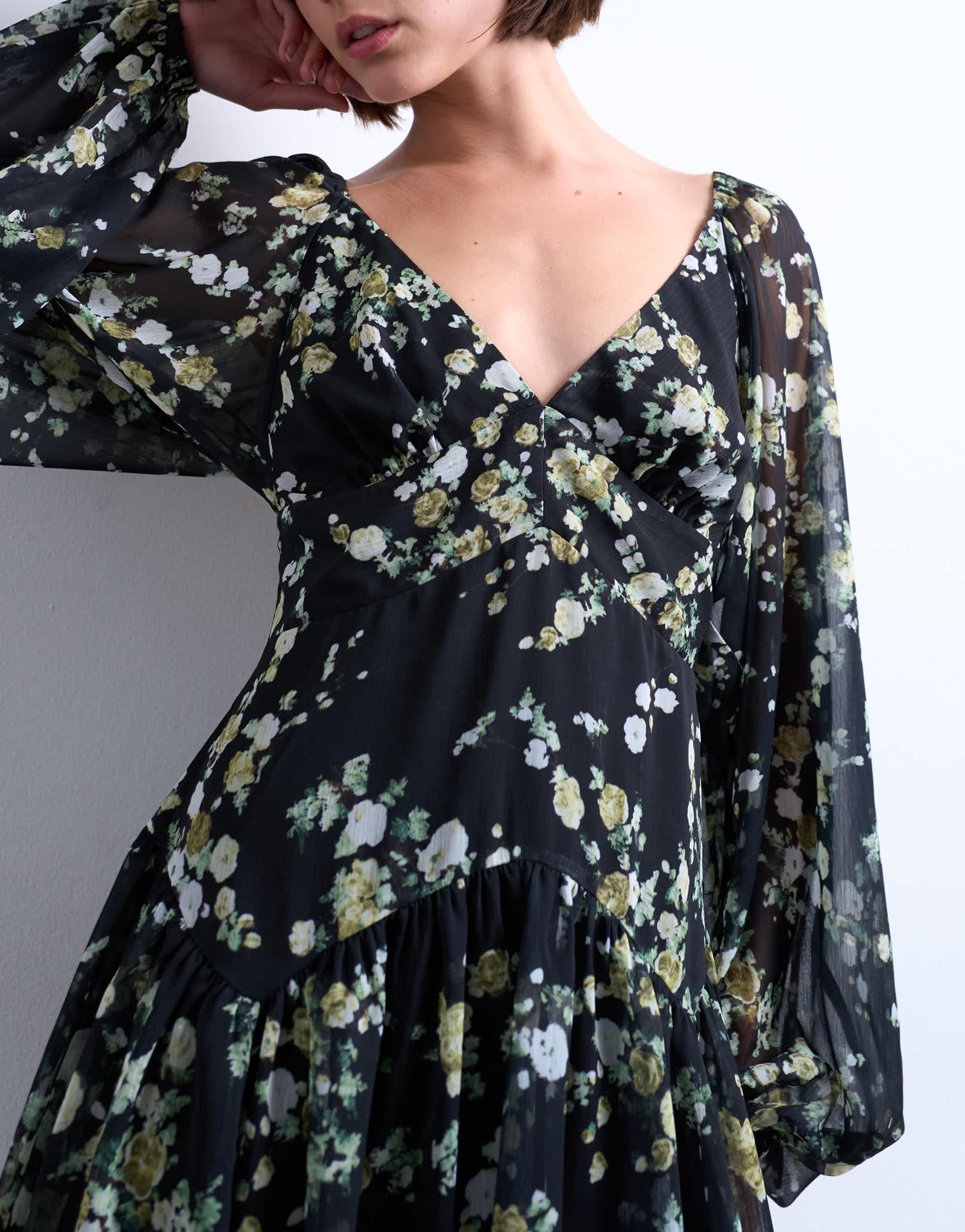 knee length dresses for ladies Jacqui B Dress in Celosia Polka  SALONI