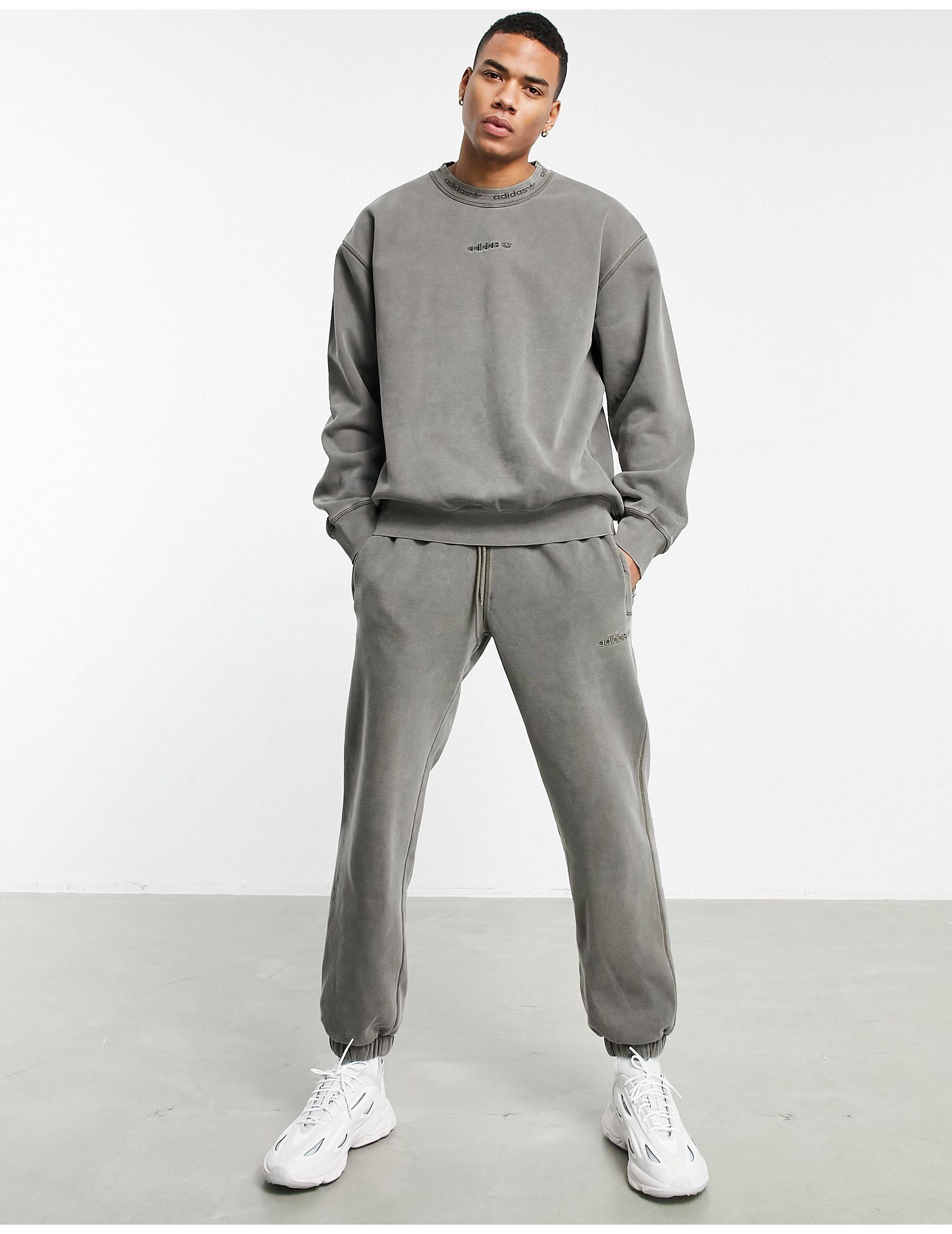 adidas Originals Premium Sweats Overdyed Sweatpants in Green for Men | Lyst