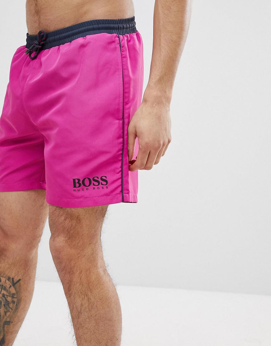 BOSS by HUGO BOSS By Hugo Starfish Swim Shorts In Pink for Men | Lyst