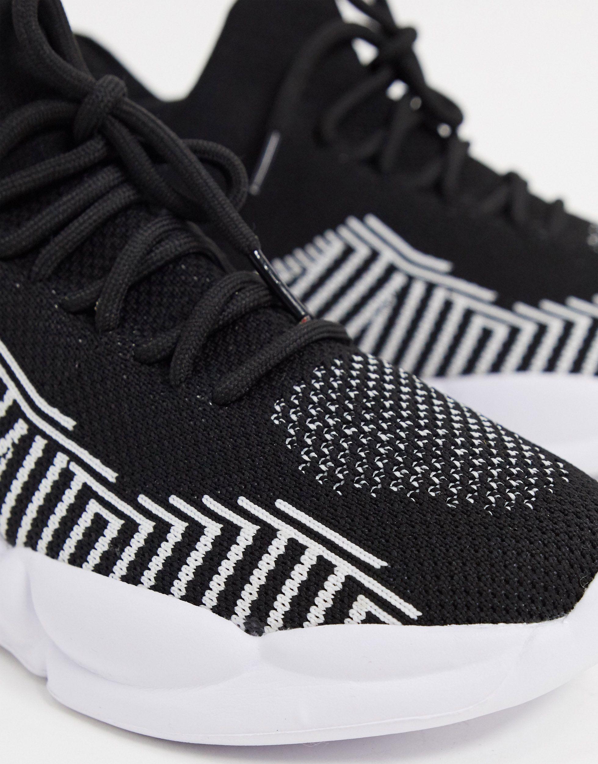 knitted runner trainers