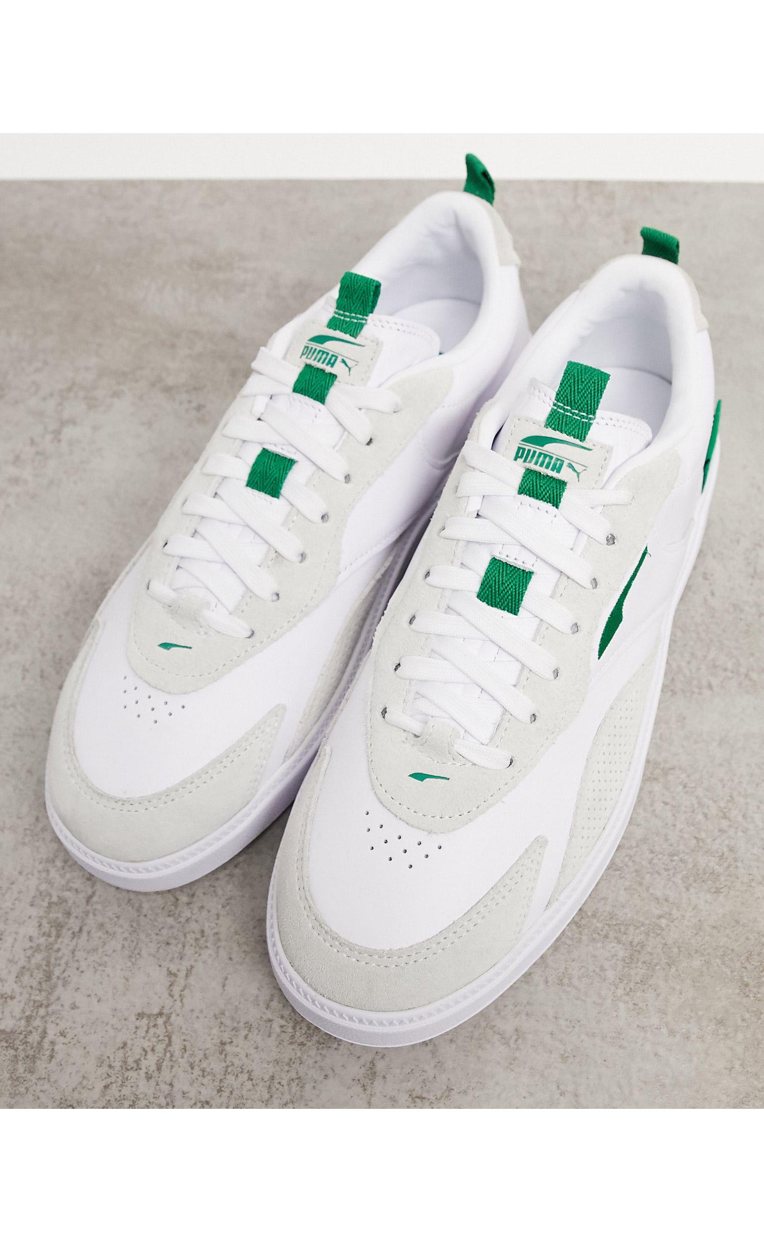 PUMA Oslo Pro Leather Trainer in White for Men | Lyst