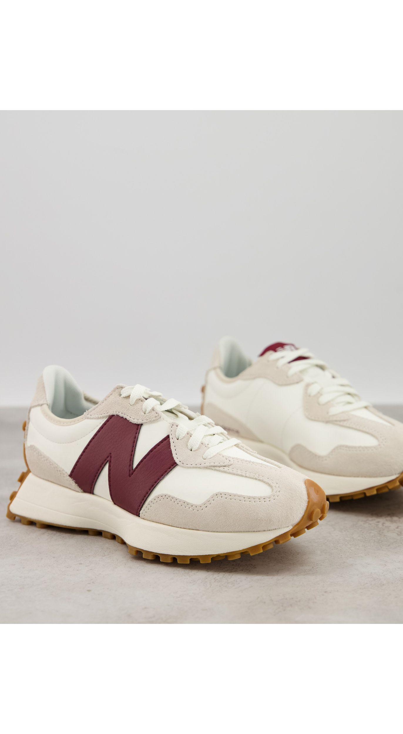 327 - baskets - cassé et bordeaux New Balance en coloris Blanc | Lyst