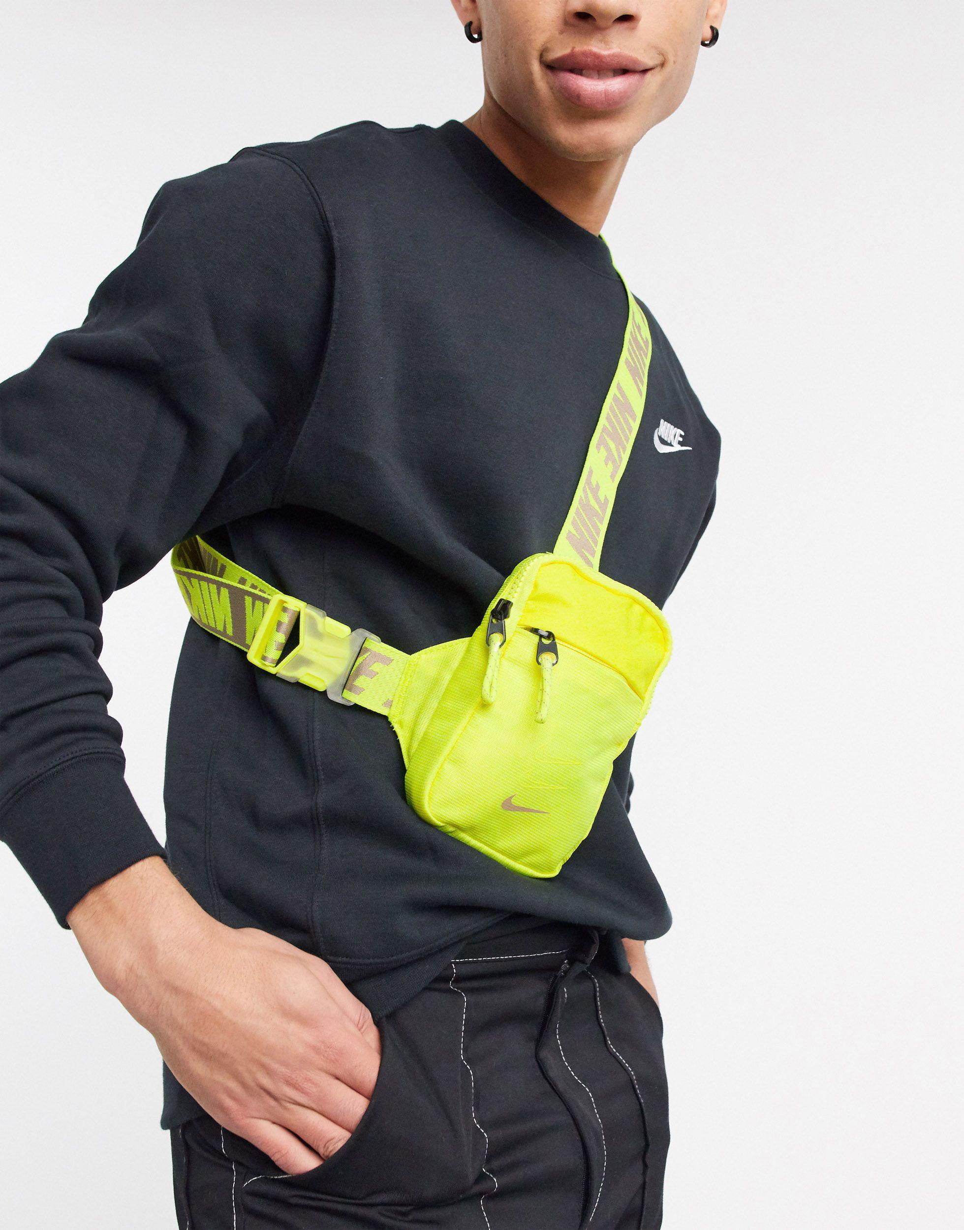 Nike Advance - Neonkleurige Crossbodytas in het Geel voor heren | Lyst NL