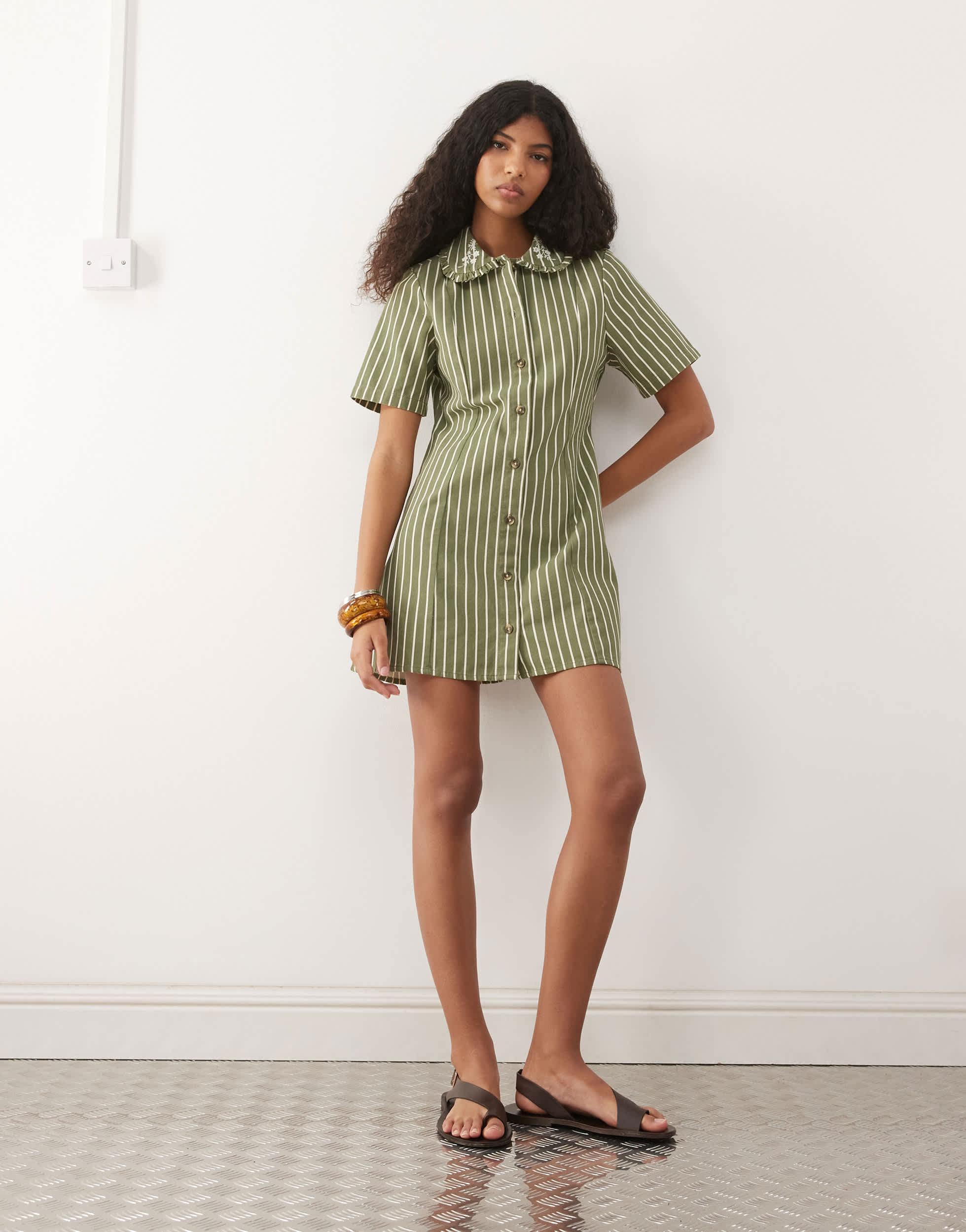 Designer Green Denim Shirt Dresses for Women - Up to 86% off | Lyst