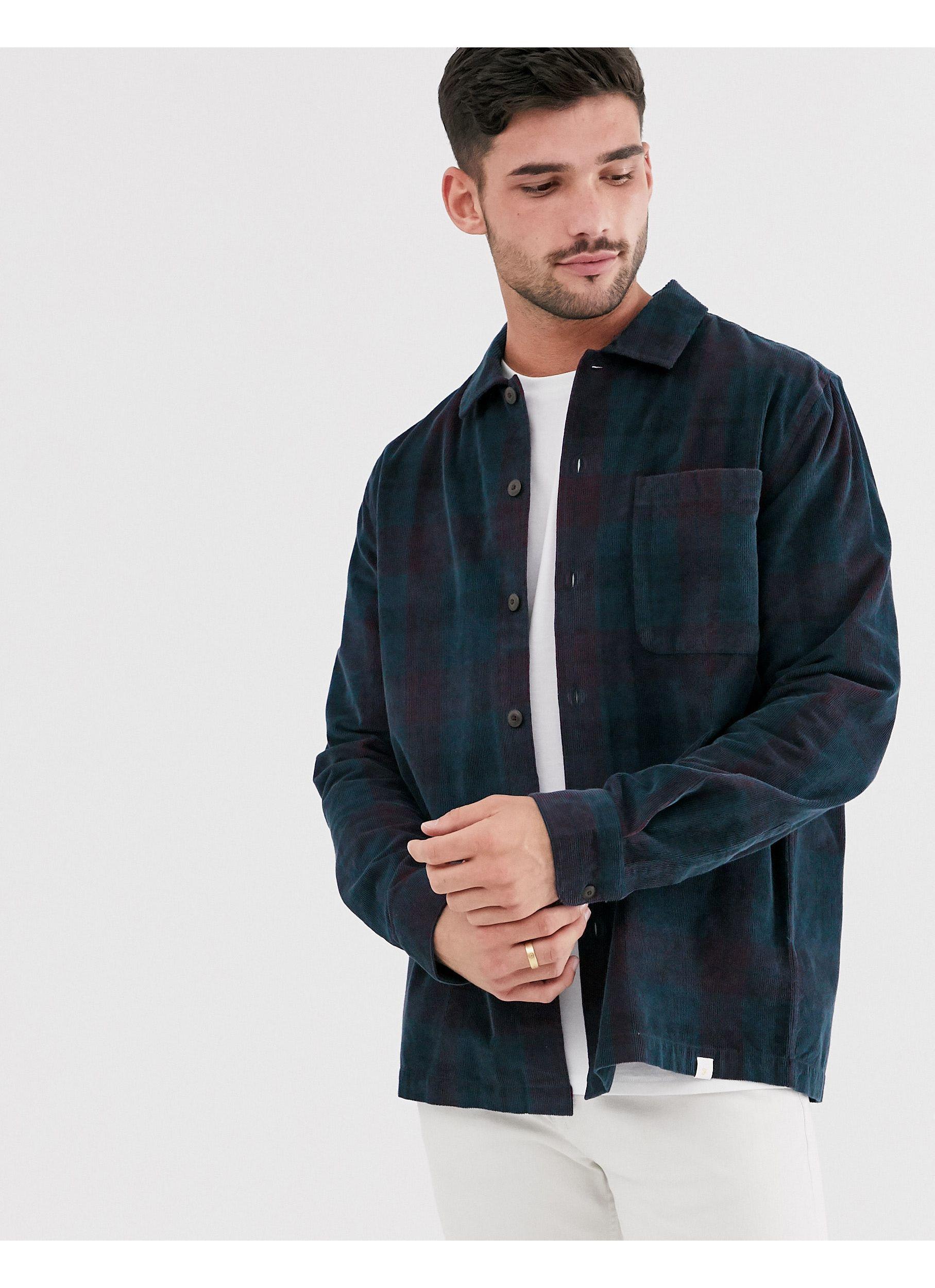Mens Threadbare Long Sleeve Plaid Tartan Check Hooded Lumberjack Shirt Cotton