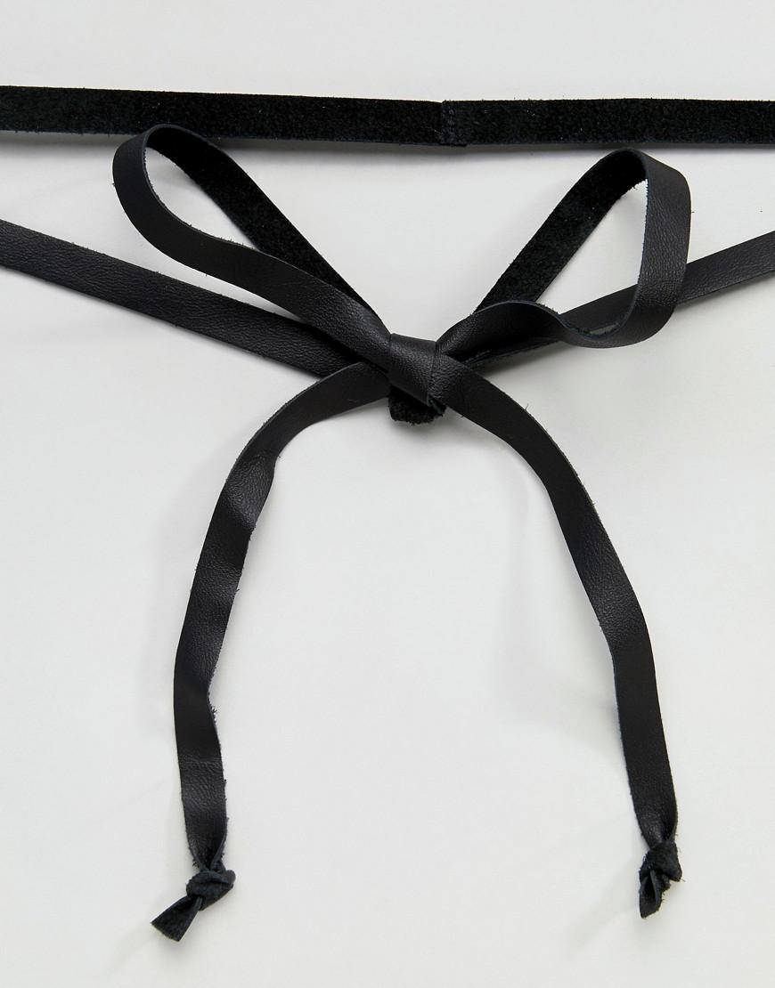 ASOS Design 2 Pack Leather Shoe String Belt In Black & White for Men - Lyst