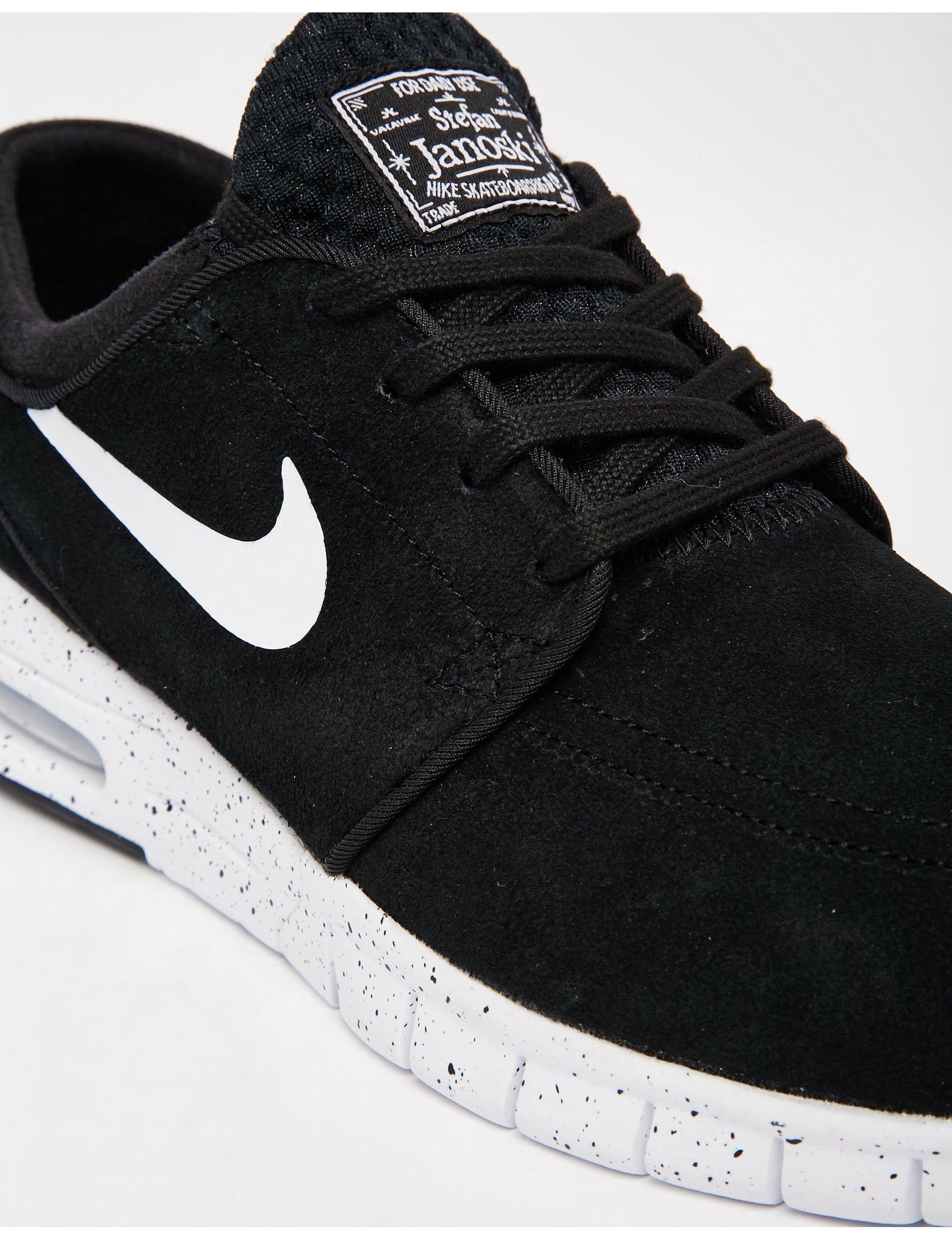 Nike Leer Stefan Janoski - Max - Sneakers in het Zwart voor heren - Lyst