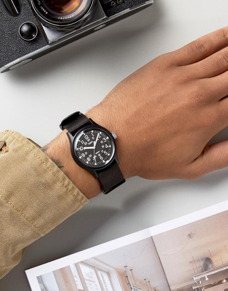 mk1 aluminum 40mm fabric watch