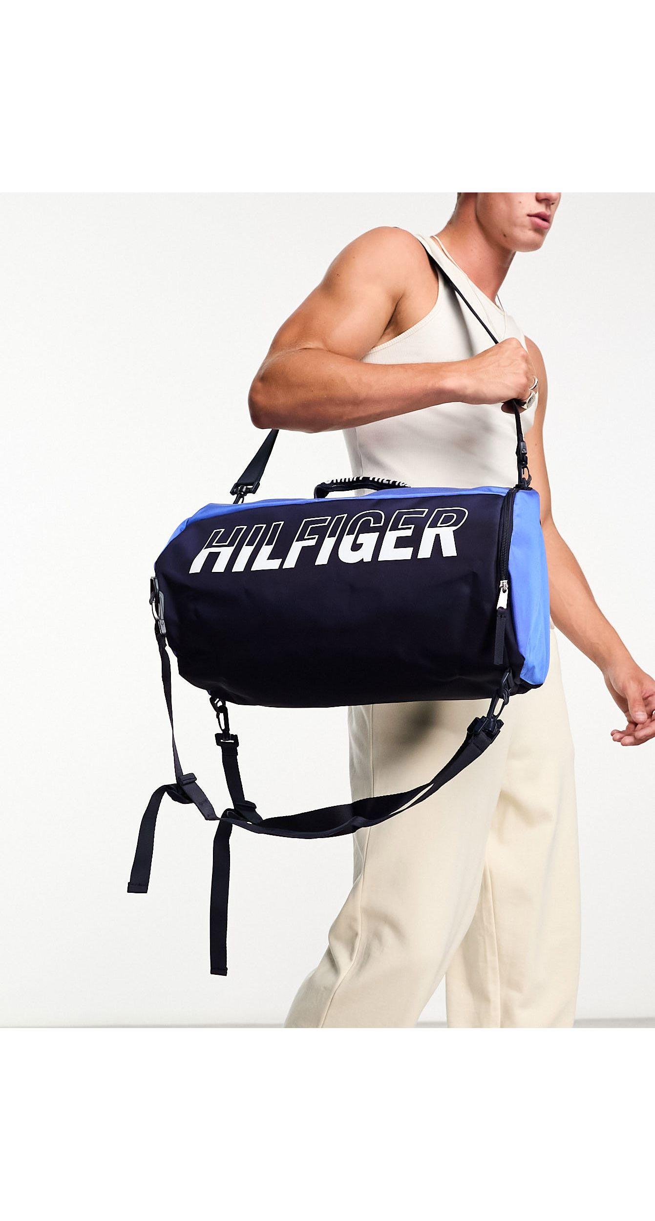 tragedie Modstand kondom Tommy Hilfiger Riley Reversible Sport Duffle Bag in Blue for Men | Lyst