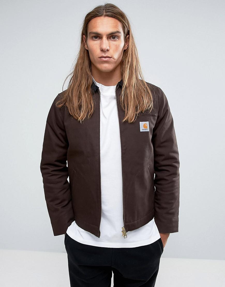 Carhartt WIP Detroit Jacket With Corduroy Collar in Brown for Men | Lyst  Canada