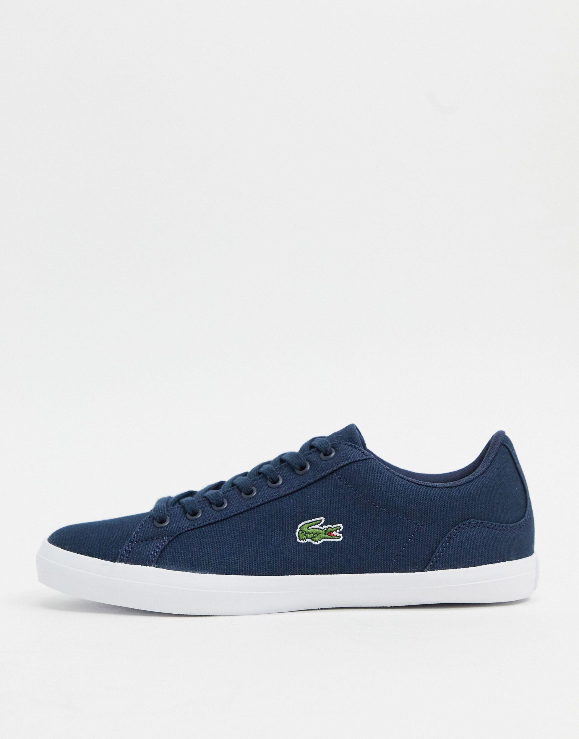 blue lacoste trainers
