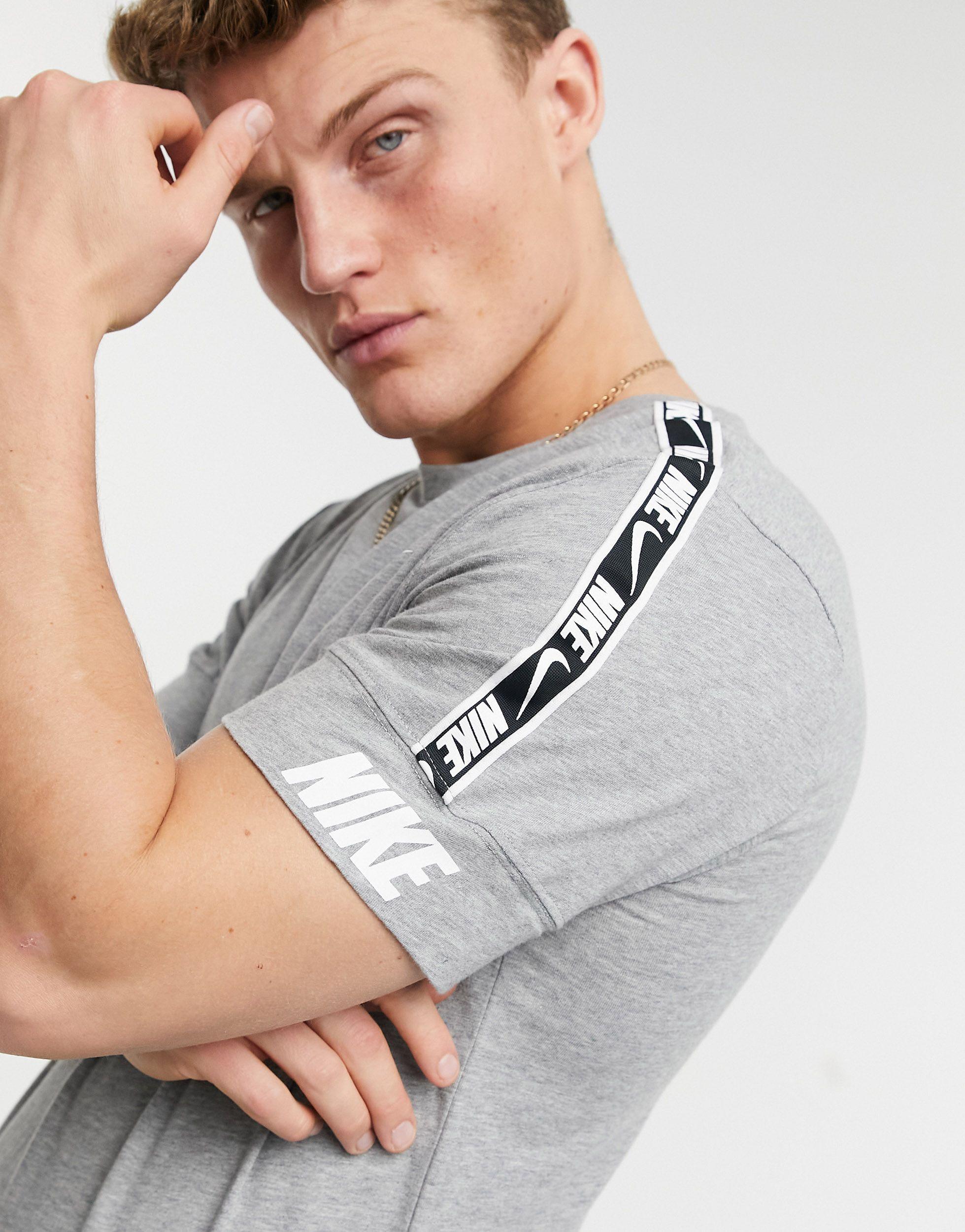 Repeat pack - t-shirt à bandes Nike pour homme en coloris Gris | Lyst