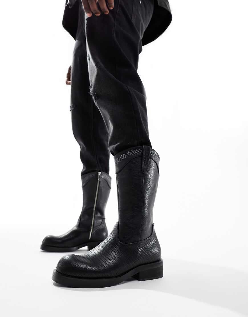 Koi Footwear Koi The Last Courtship Ornate Stacked Western Cowboy