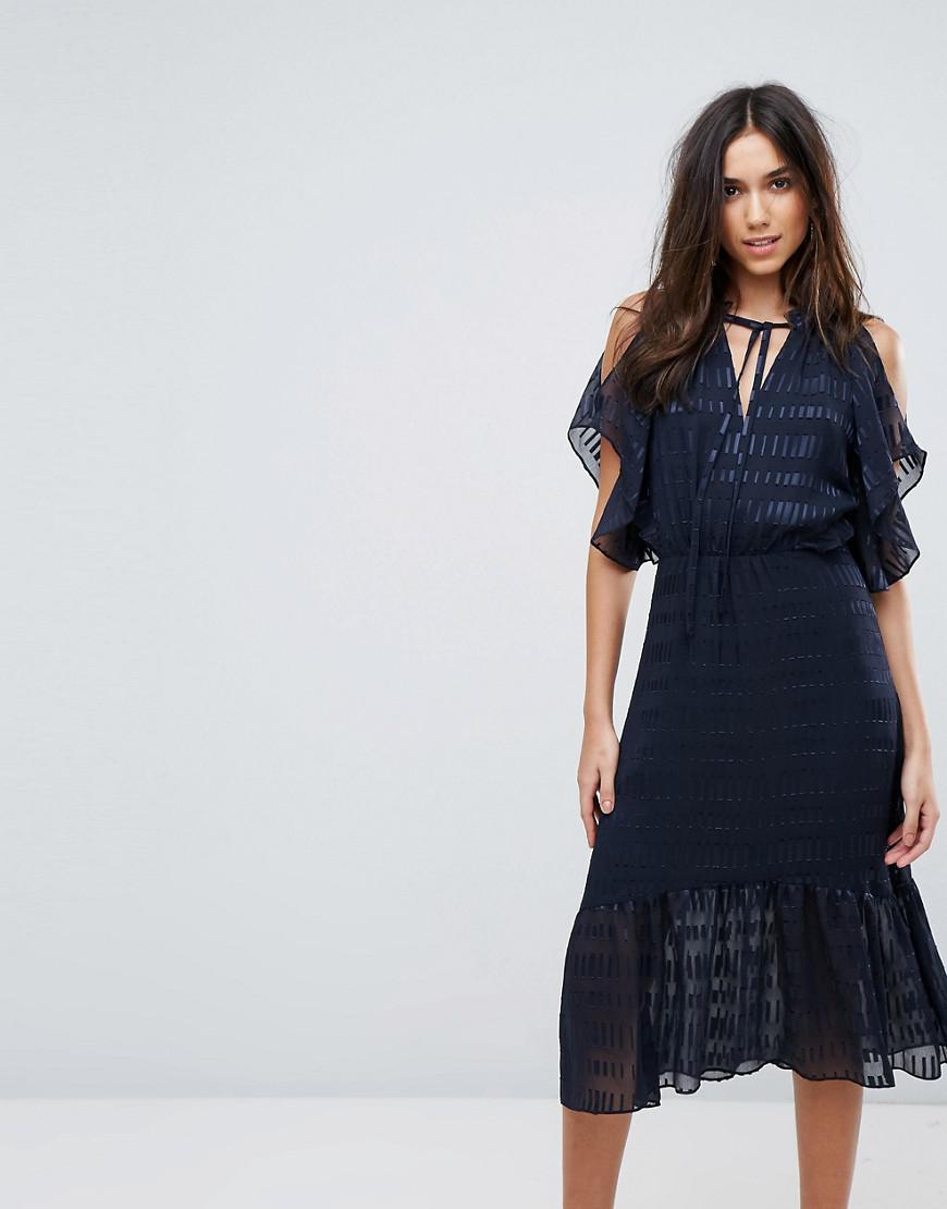 montrose dobby midi dress