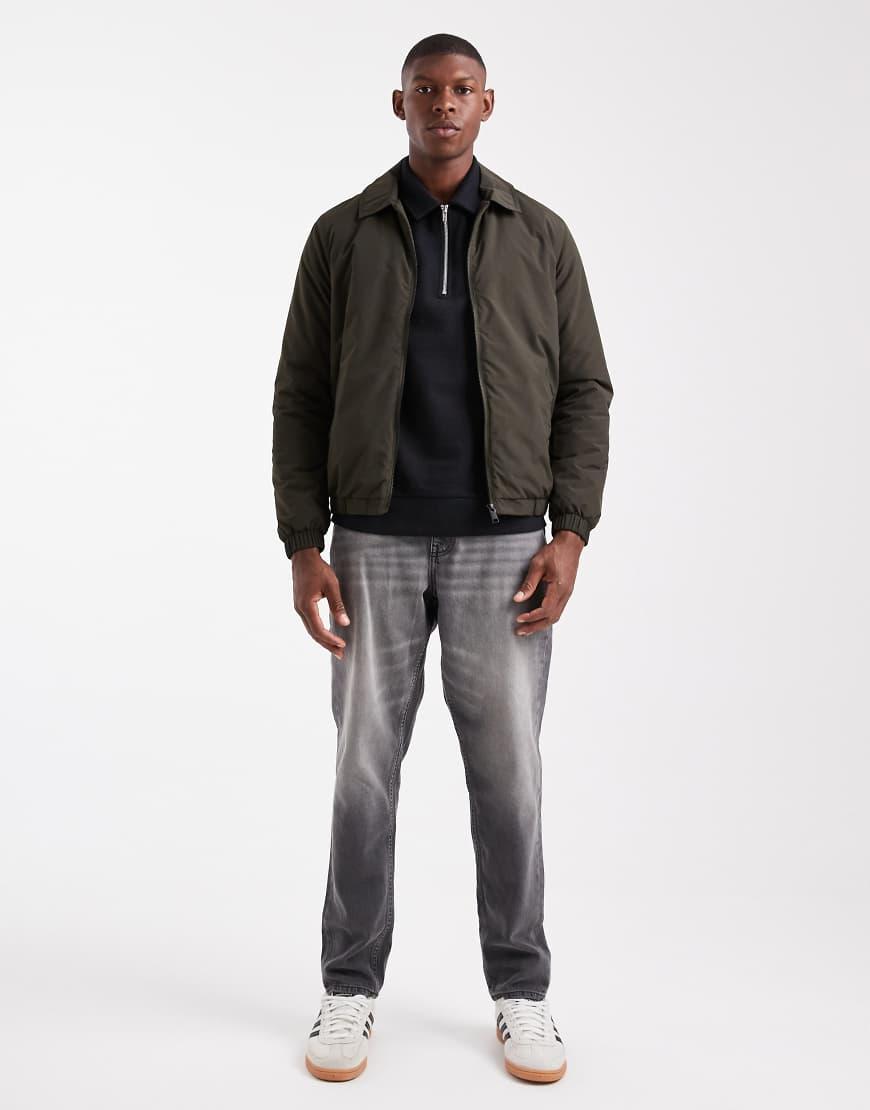 Brave Soul Tall - Giacca Bomber Blu Navy Con Cerniera Lampo - Foto 6