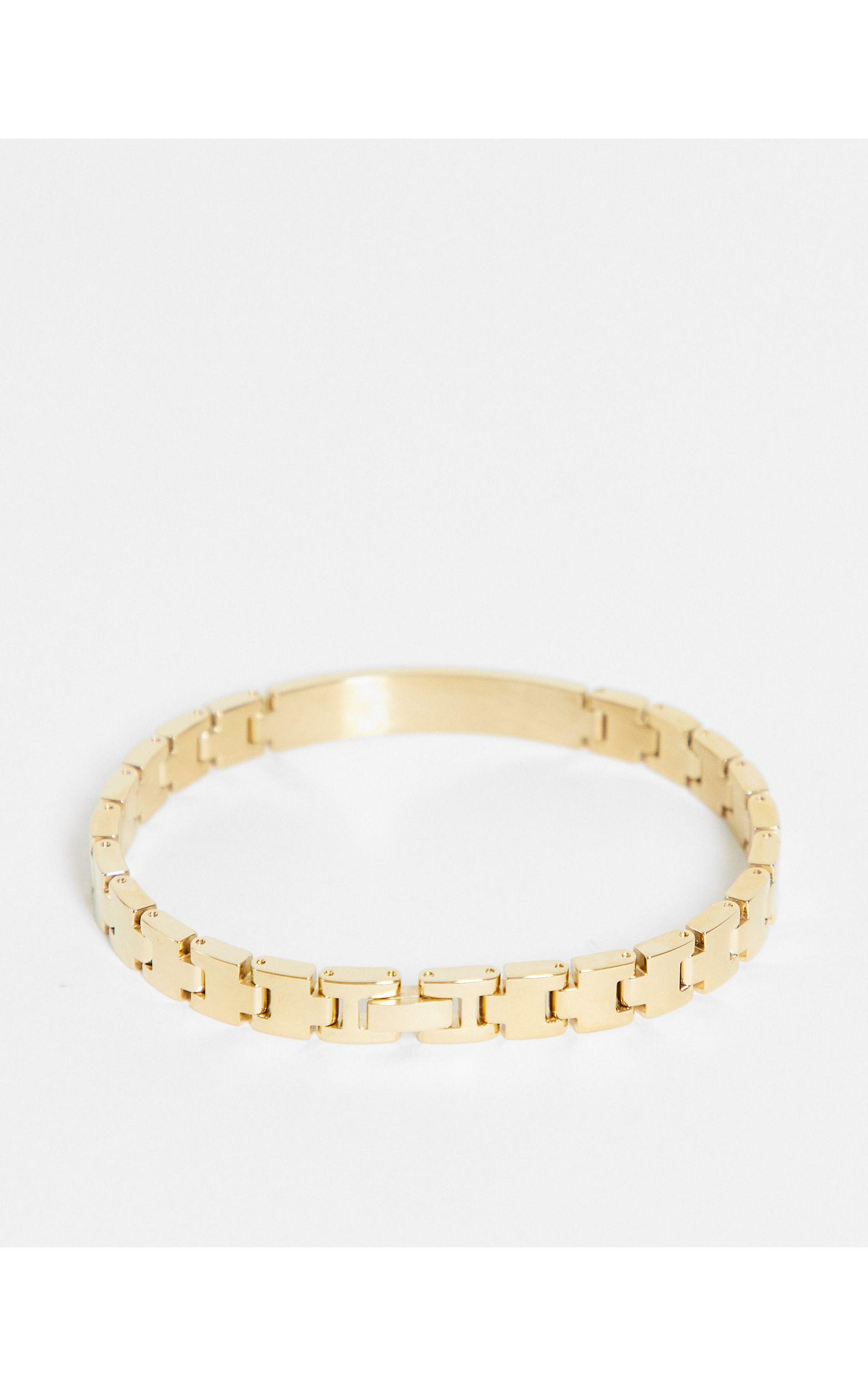 Tommy Hilfiger Mens Id Chain Plated Bracelet in Gold (Metallic) for Men |  Lyst
