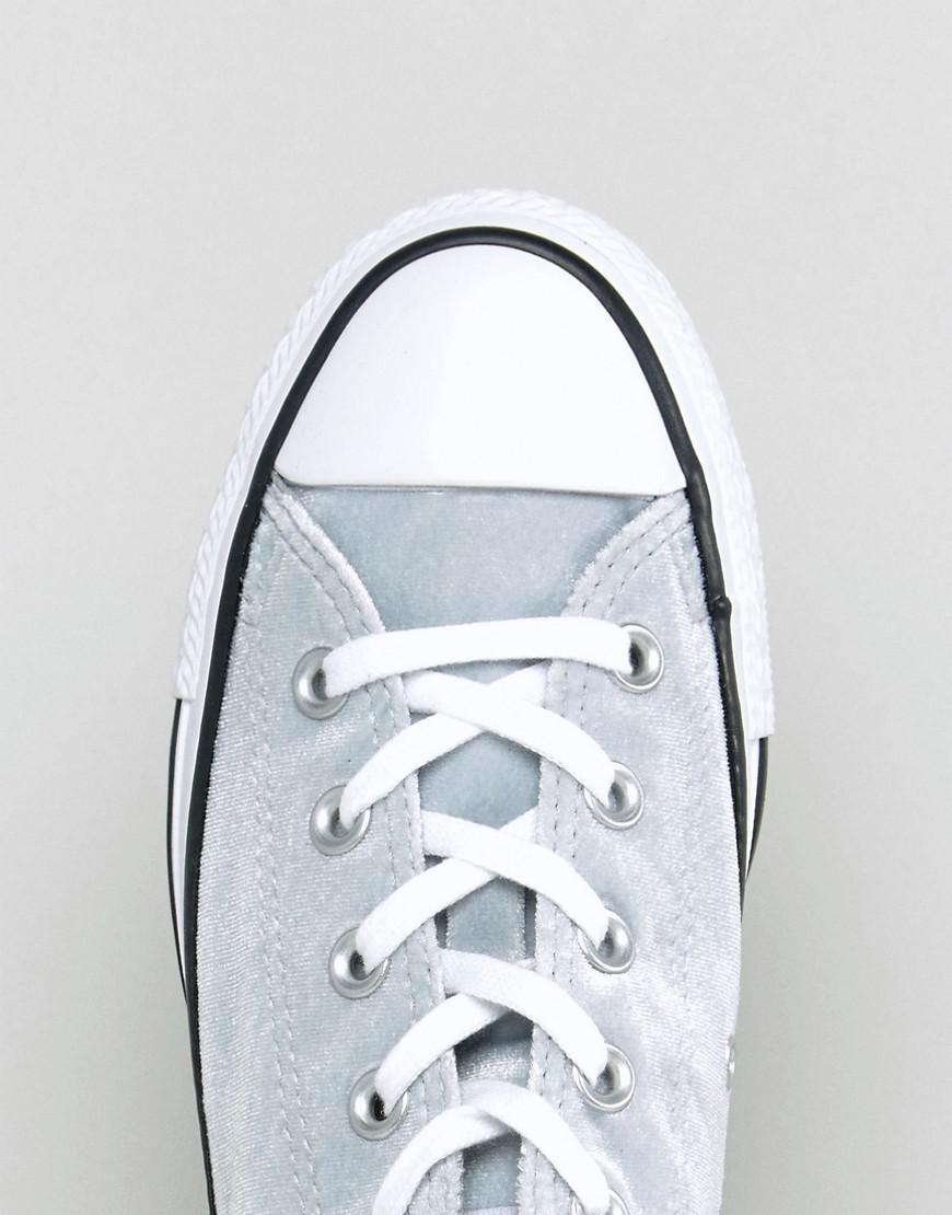 grey velvet converse