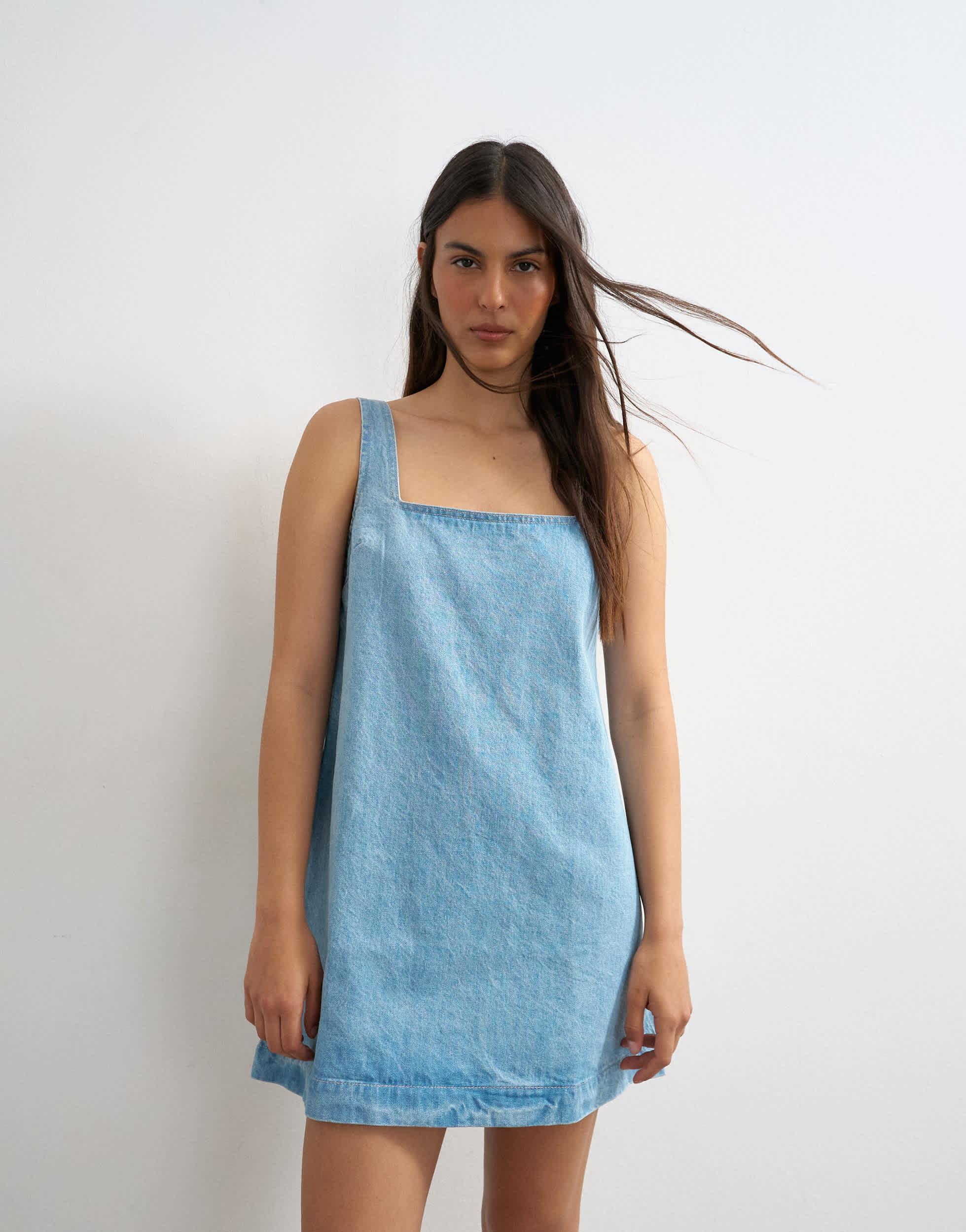 TOPSHOP Denim Dresses for Women | Lyst