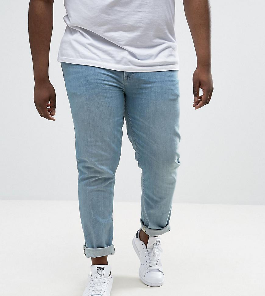 Lyst Asos Asos Plus Skinny Jeans In Light Wash in Blue for Men
