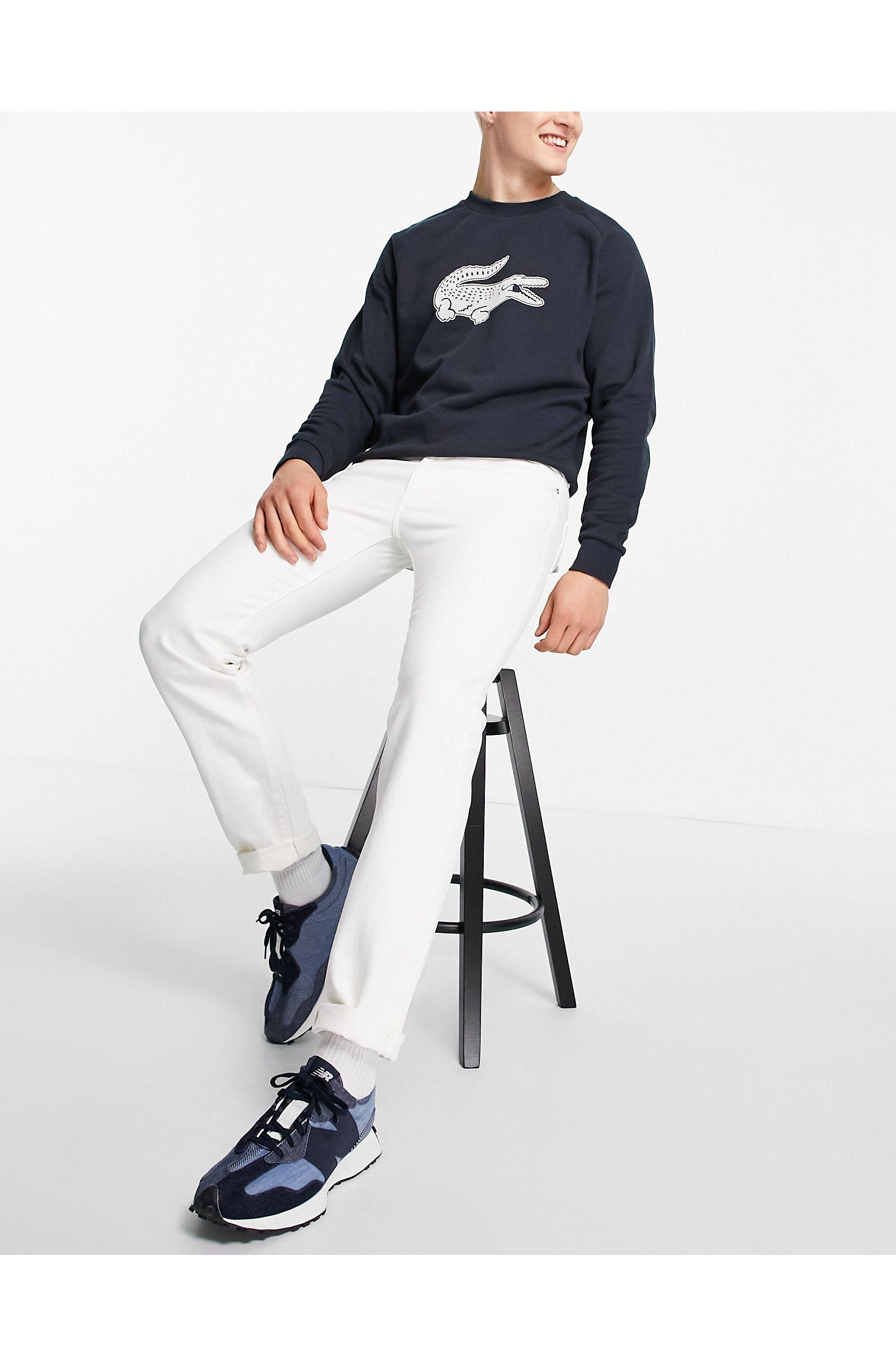 Lacoste Chino Trousers in White for Men 