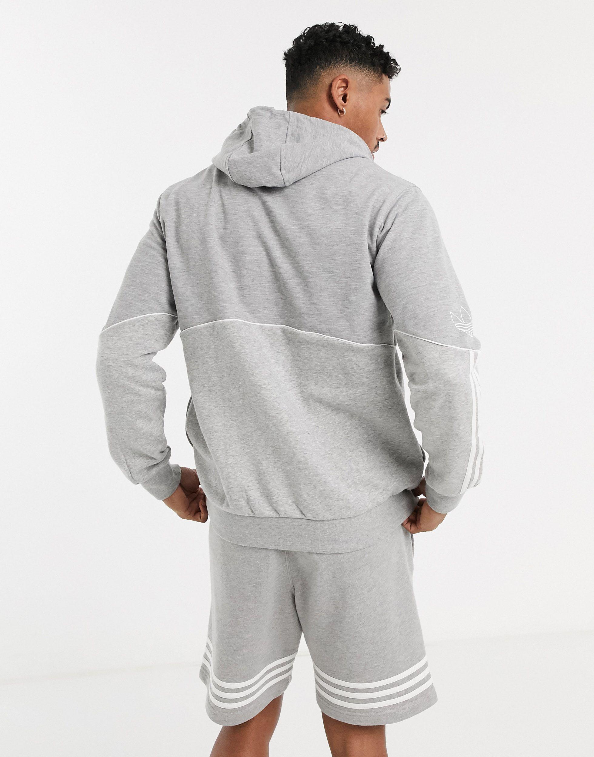 adidas originals outline central logo sweatshirt