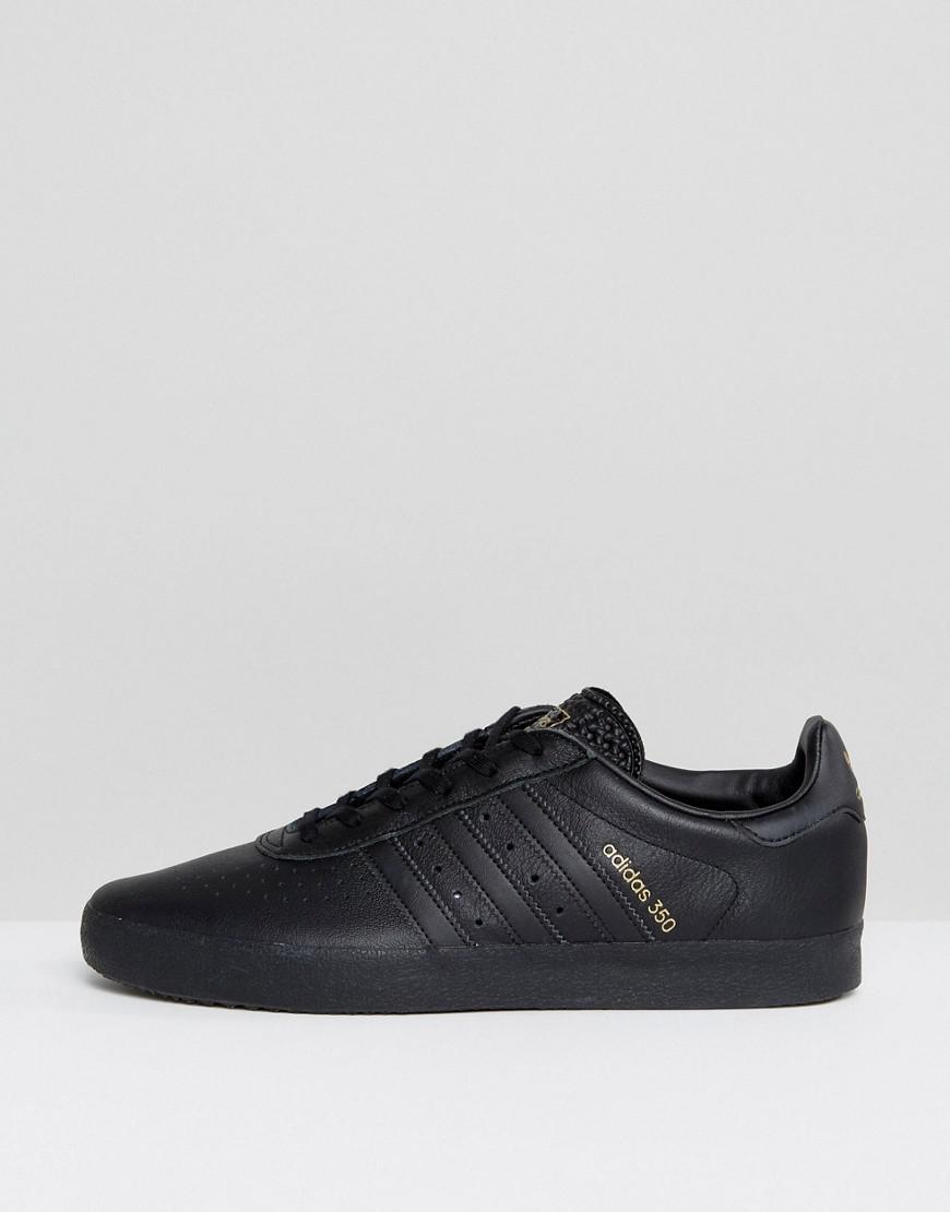 adidas Originals Leather 350 Sneakers In Black By1861 for Men | Lyst