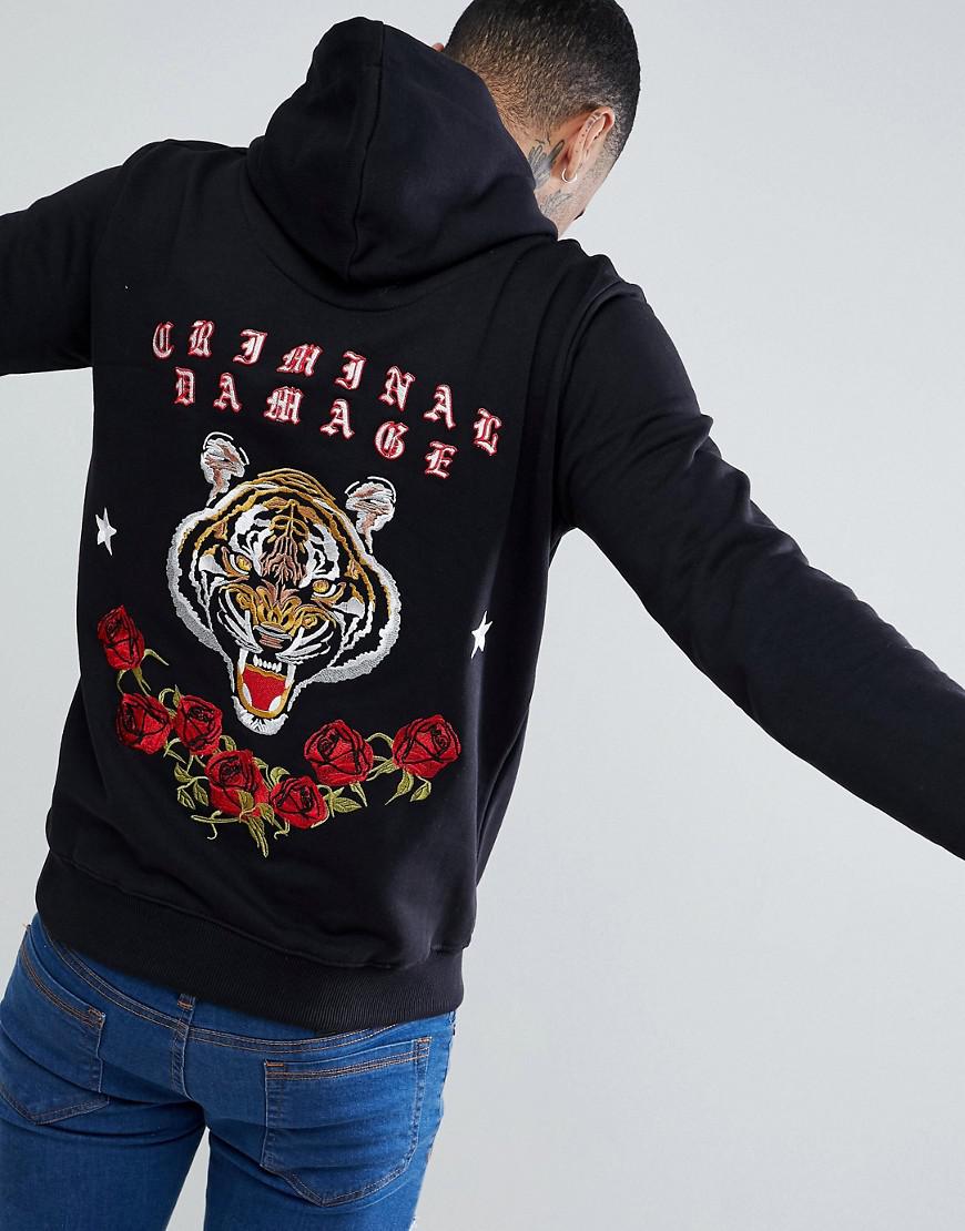 hoodie tiger print