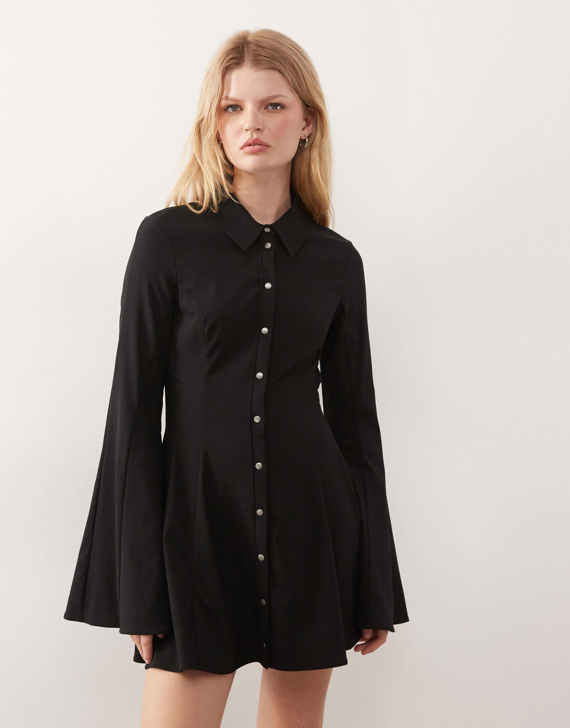 monki moa shirt dress Monki Shirt dress - green - (Pre-owned)