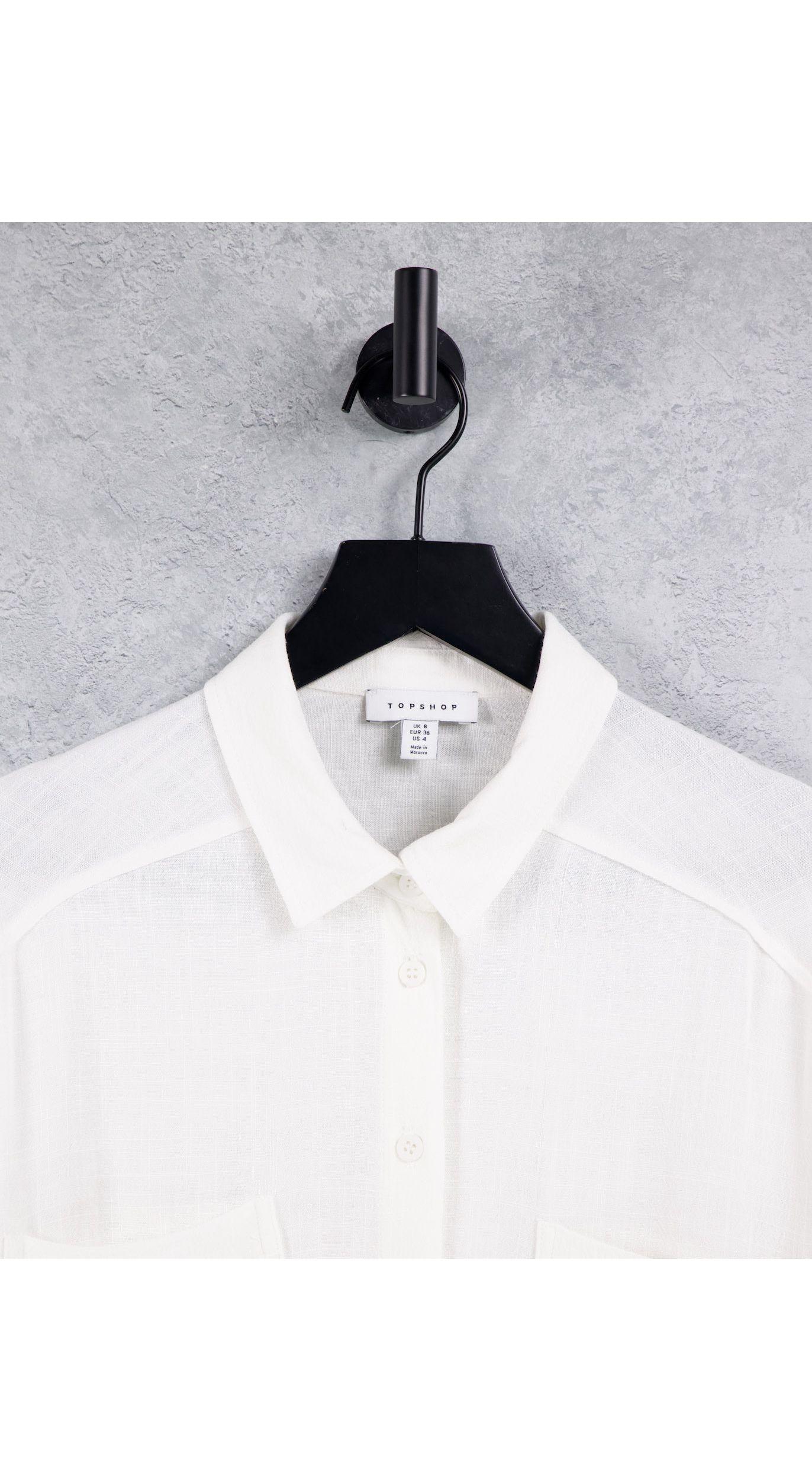 topshop white oversized shirt