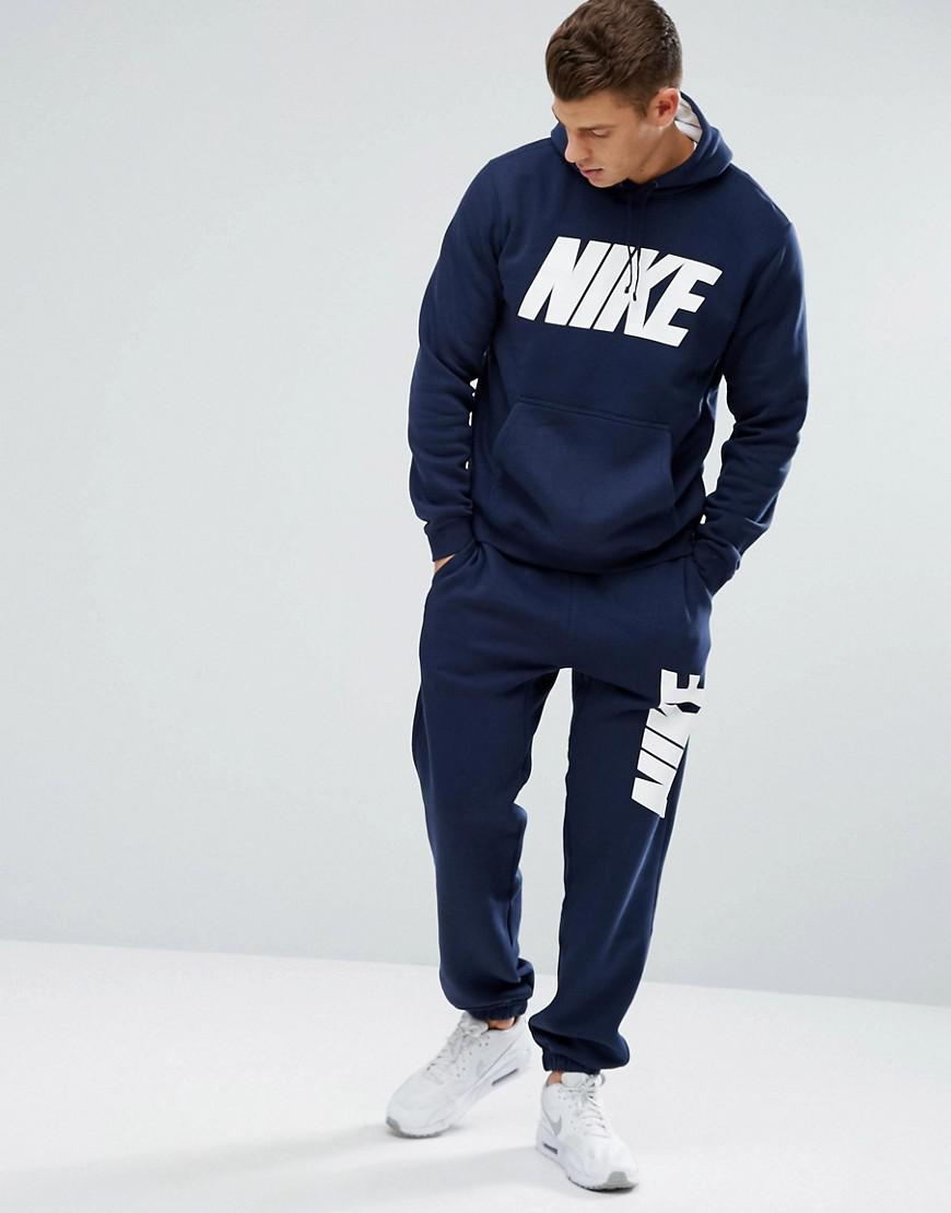 nike tracksuit in navy