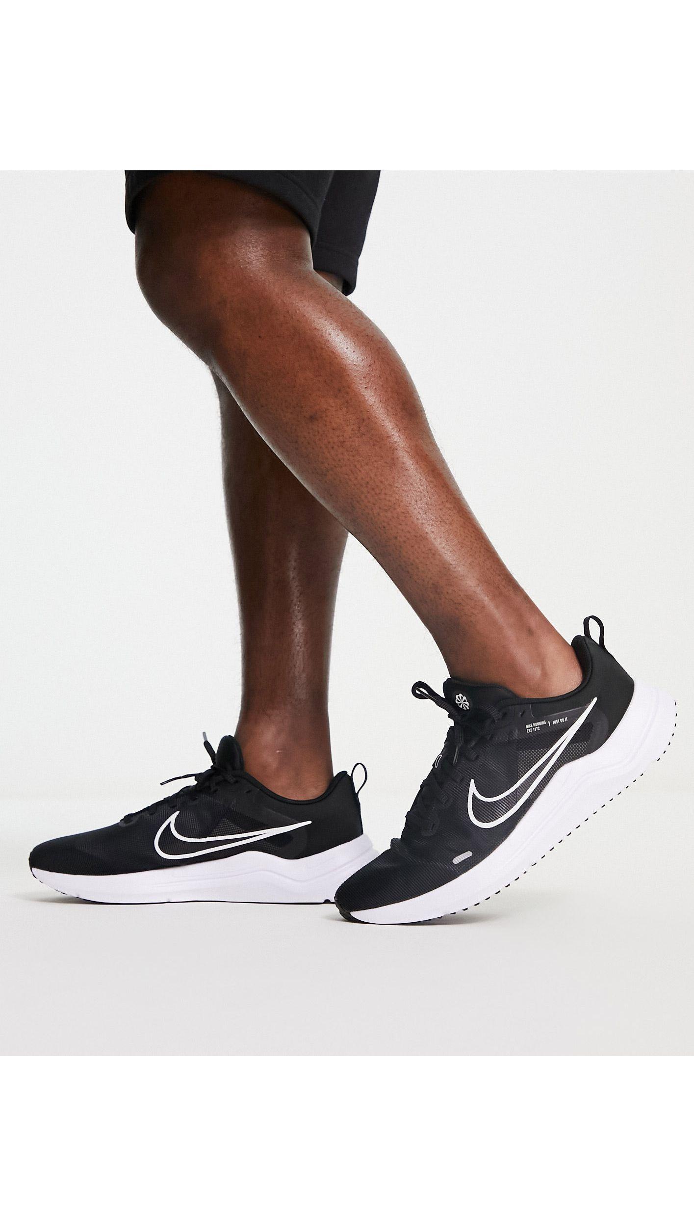Nike Downshifter 12 Trainers in Black for Men | Lyst